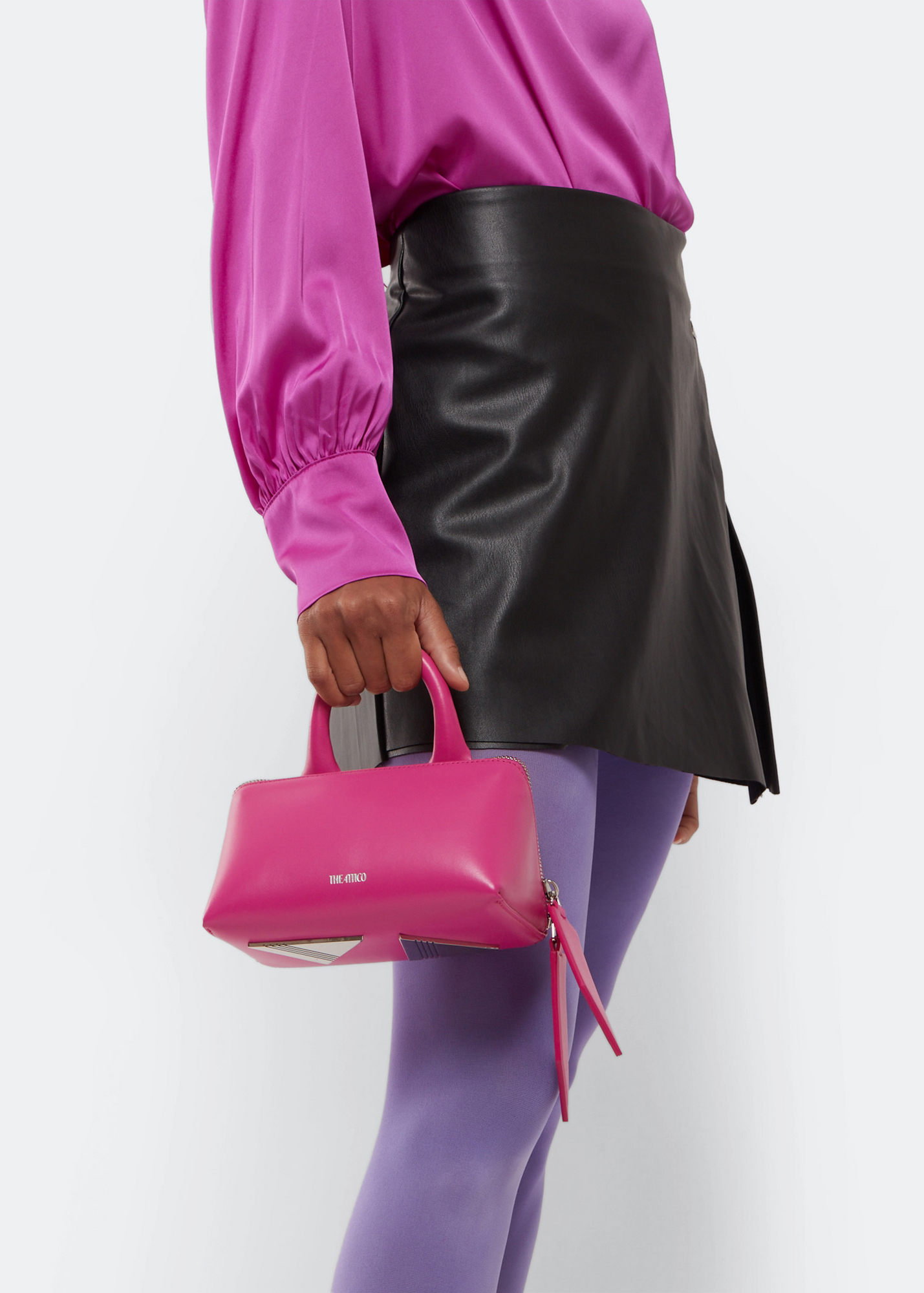 

Friday mini tote bag, Pink