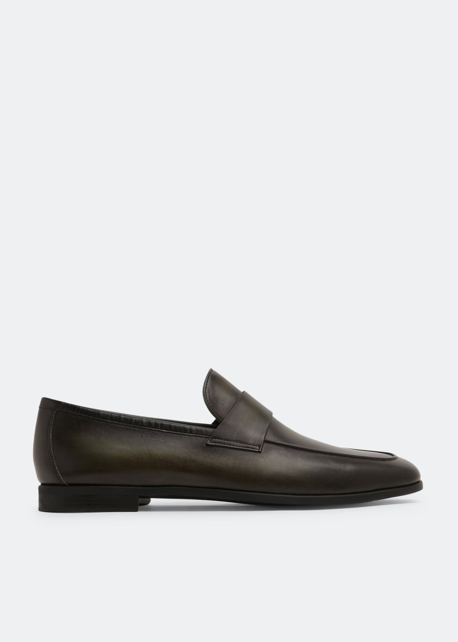 

Leather loafers, Green