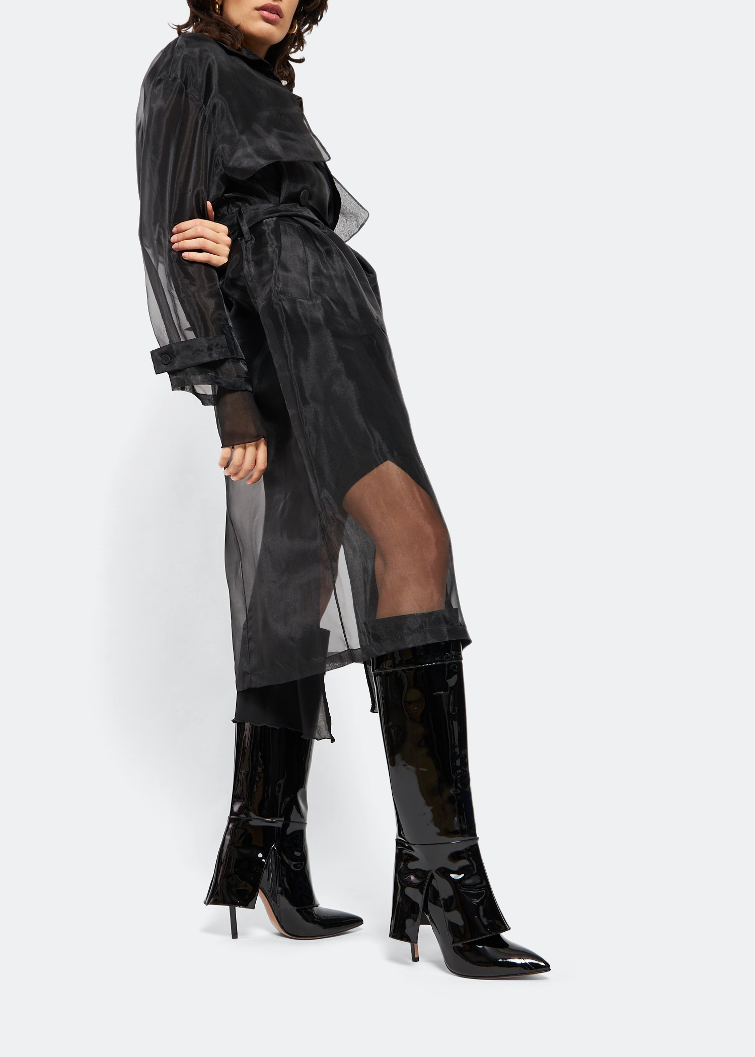 

Ida patent boots, Black
