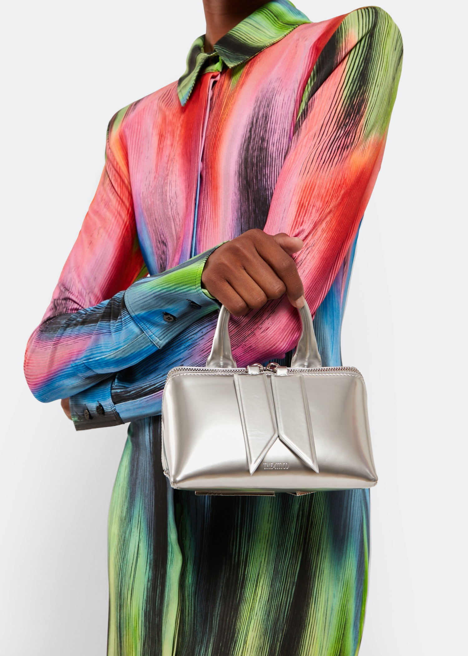 

Friday mini handbag, Silver