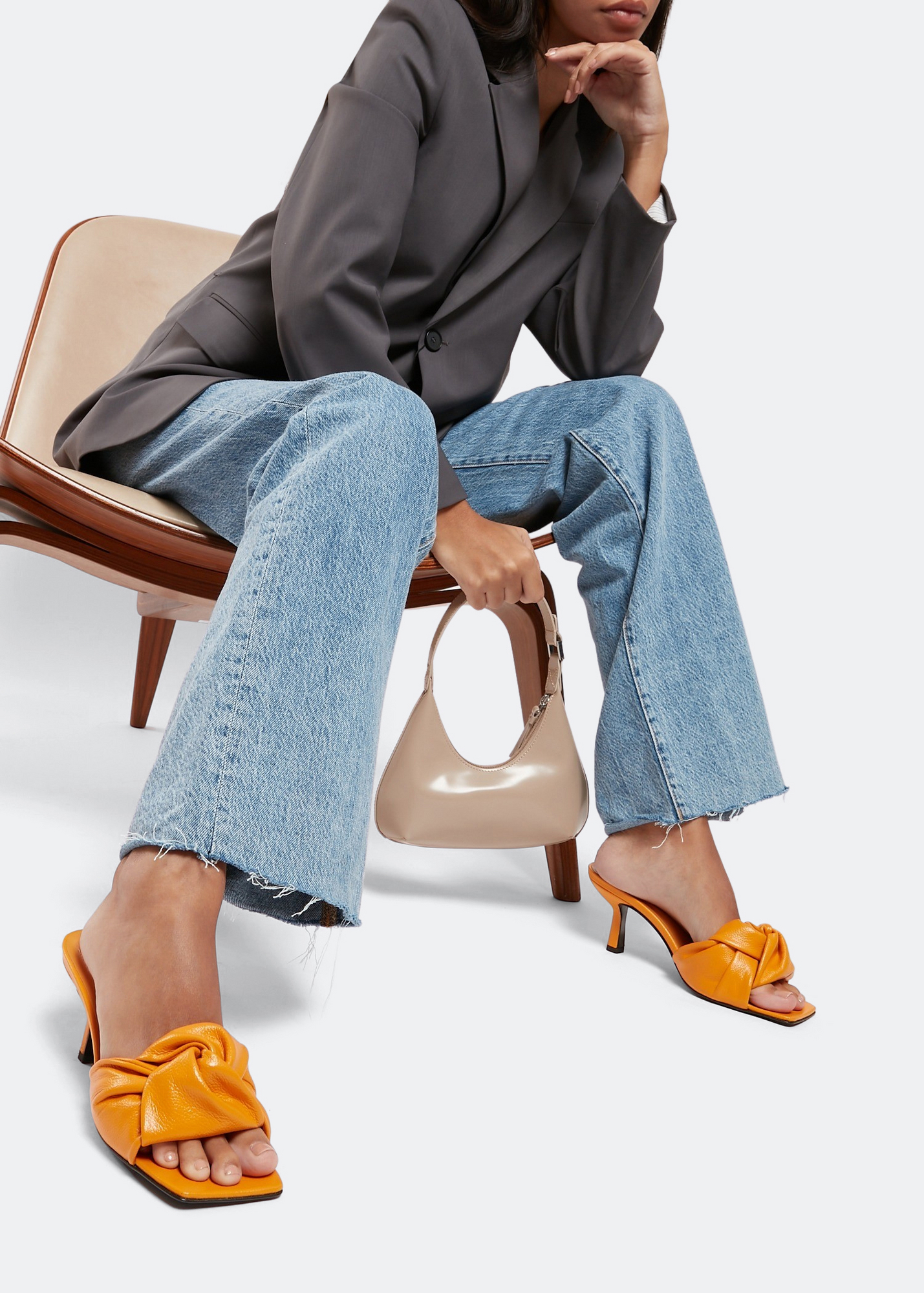 

Lana mules, Orange