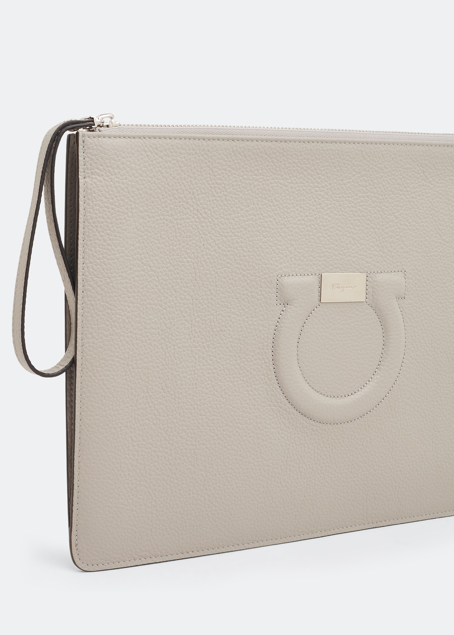 

Gancini pouch, Beige