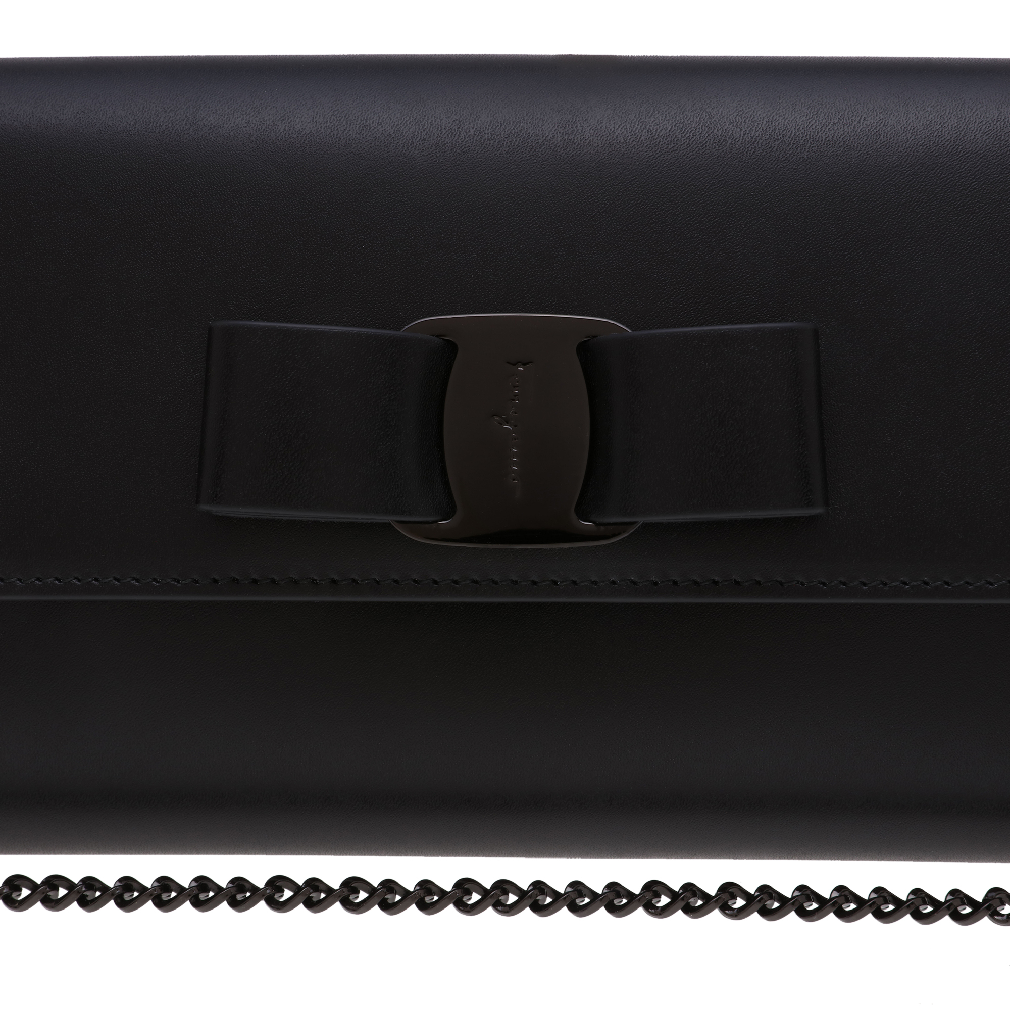 

Vara bow clutch bag, Black