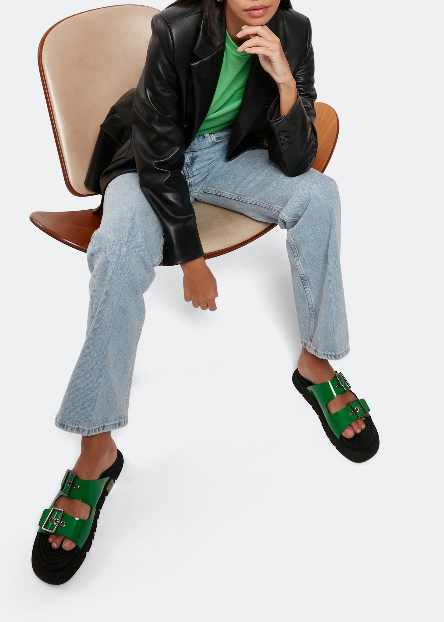 

Dustin sandals, Green