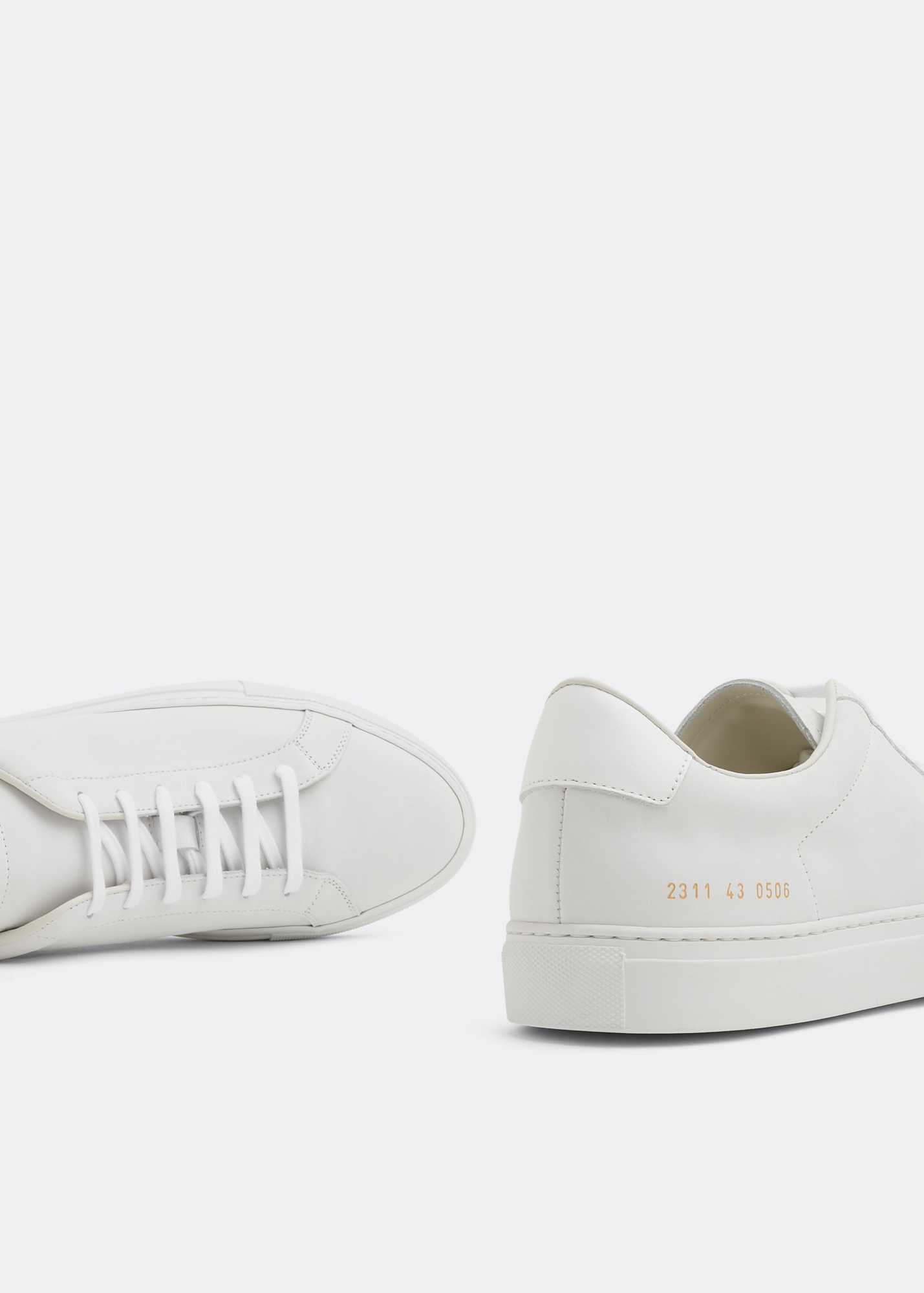 

Retro low sneakers, White