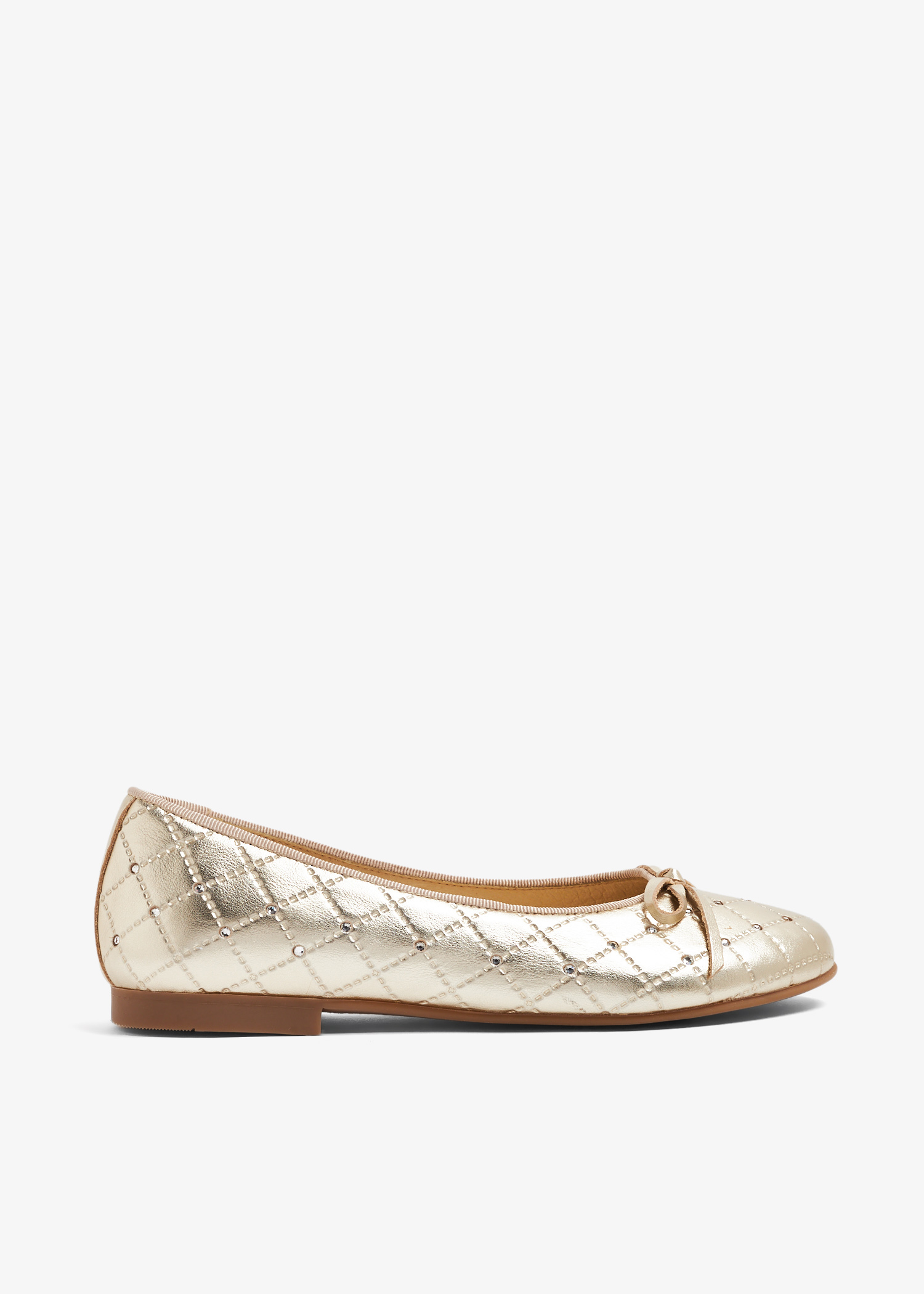 

Ballerina flats, Gold