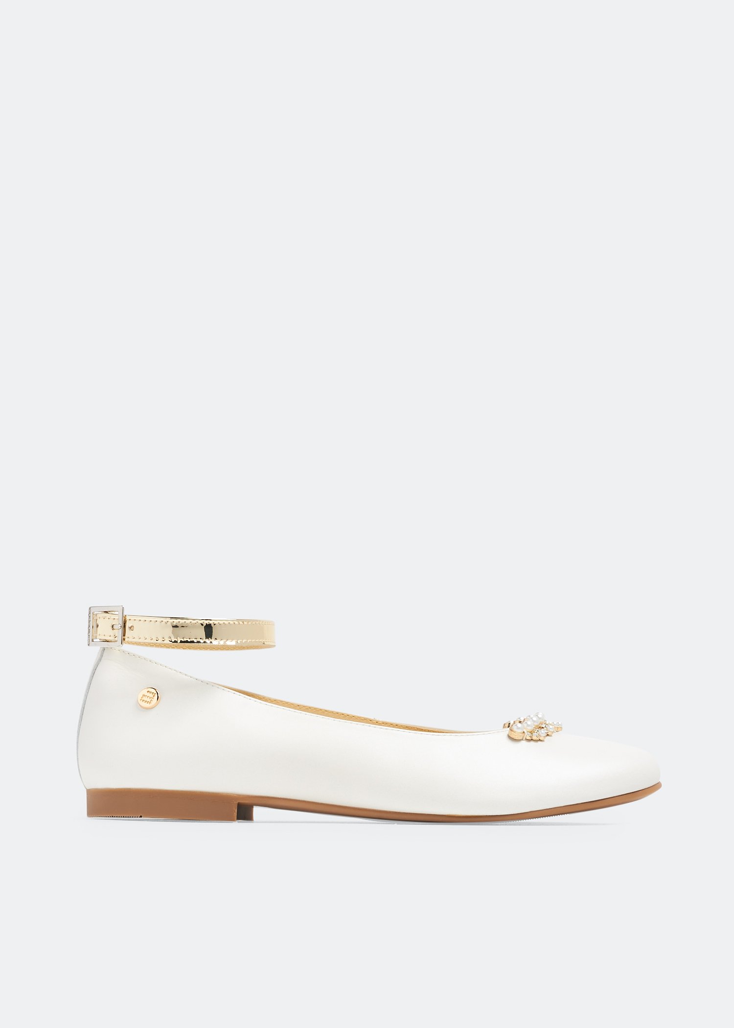 

Leather ballerinas, White