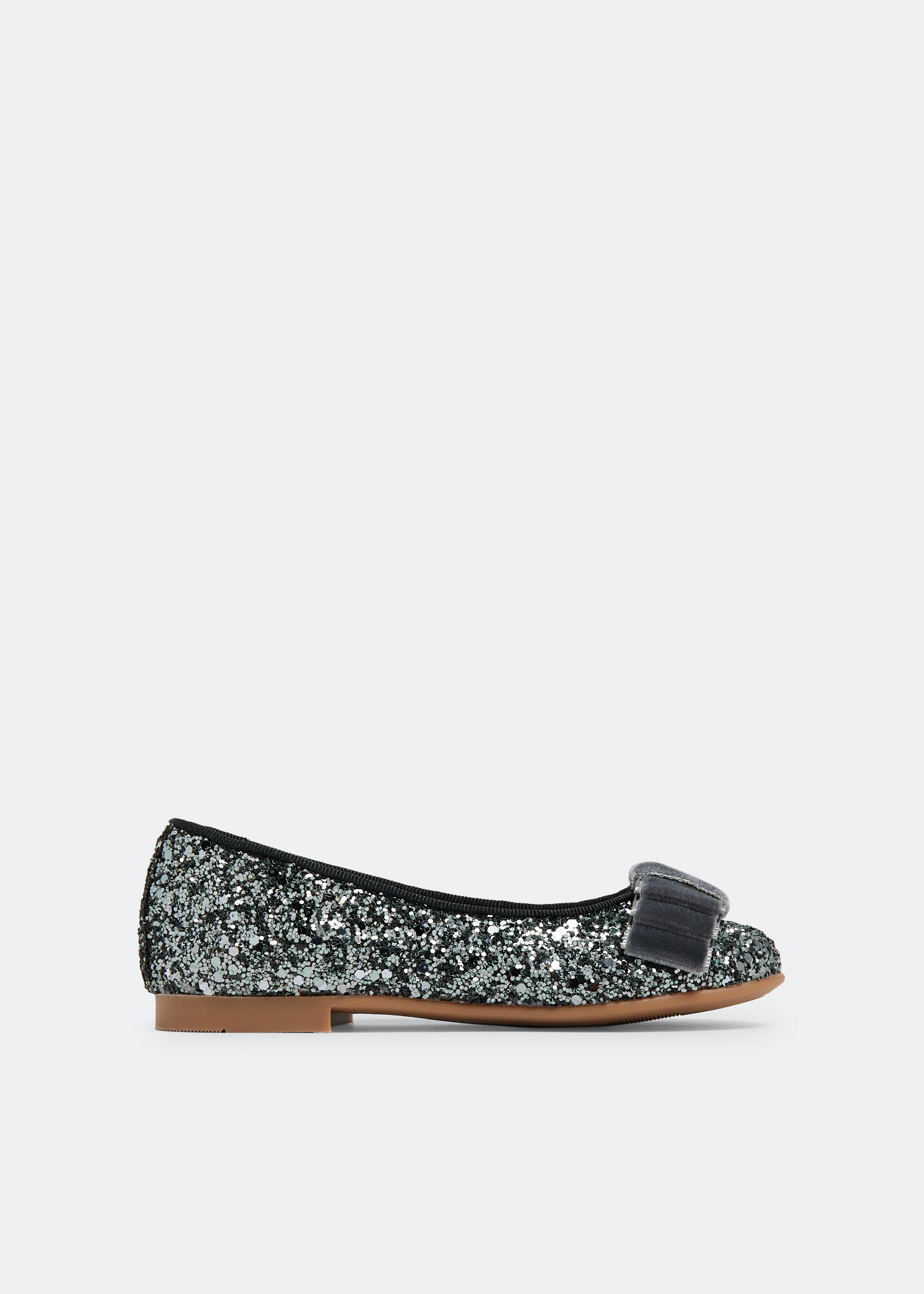 

Bow ballerinas, Grey