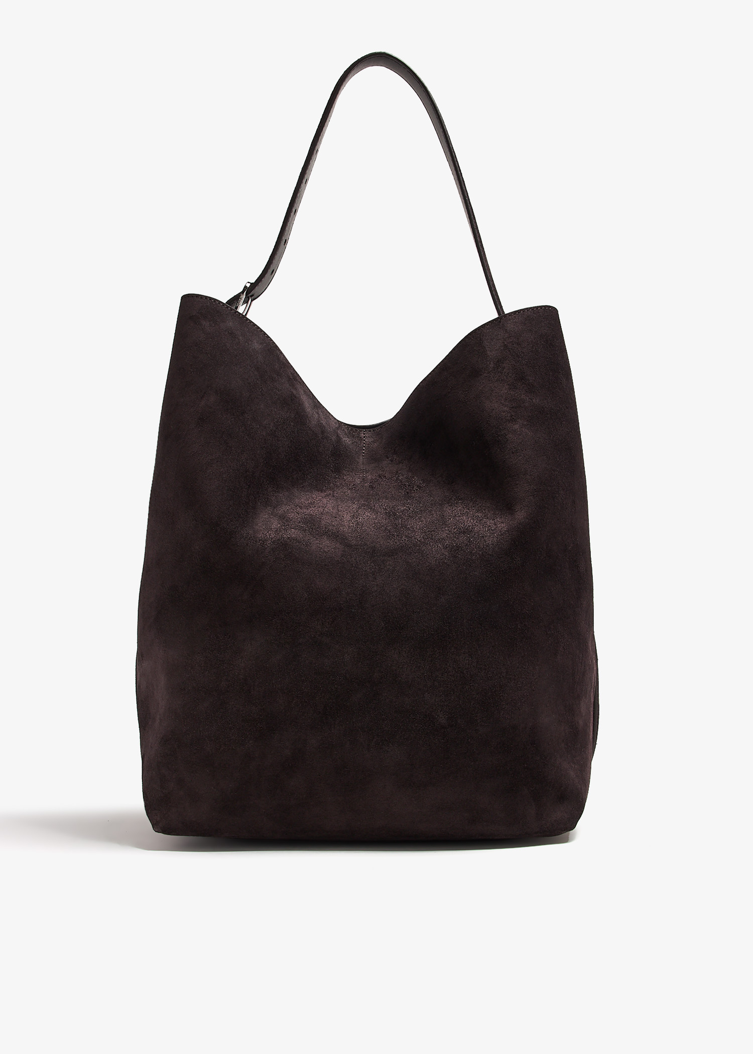 

Belted tote bag, Brown