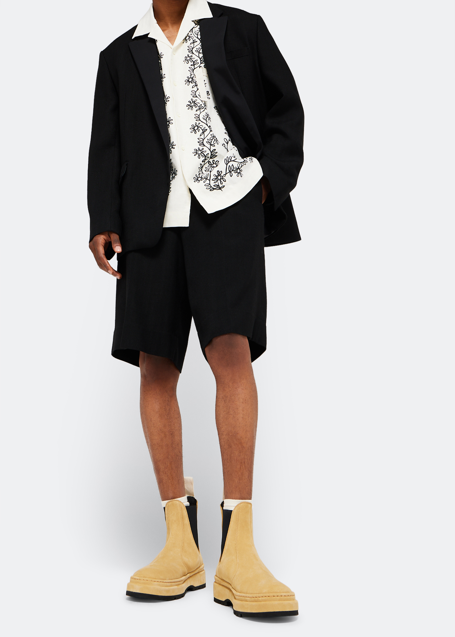 

Les Chelsea Pavane boots, Beige