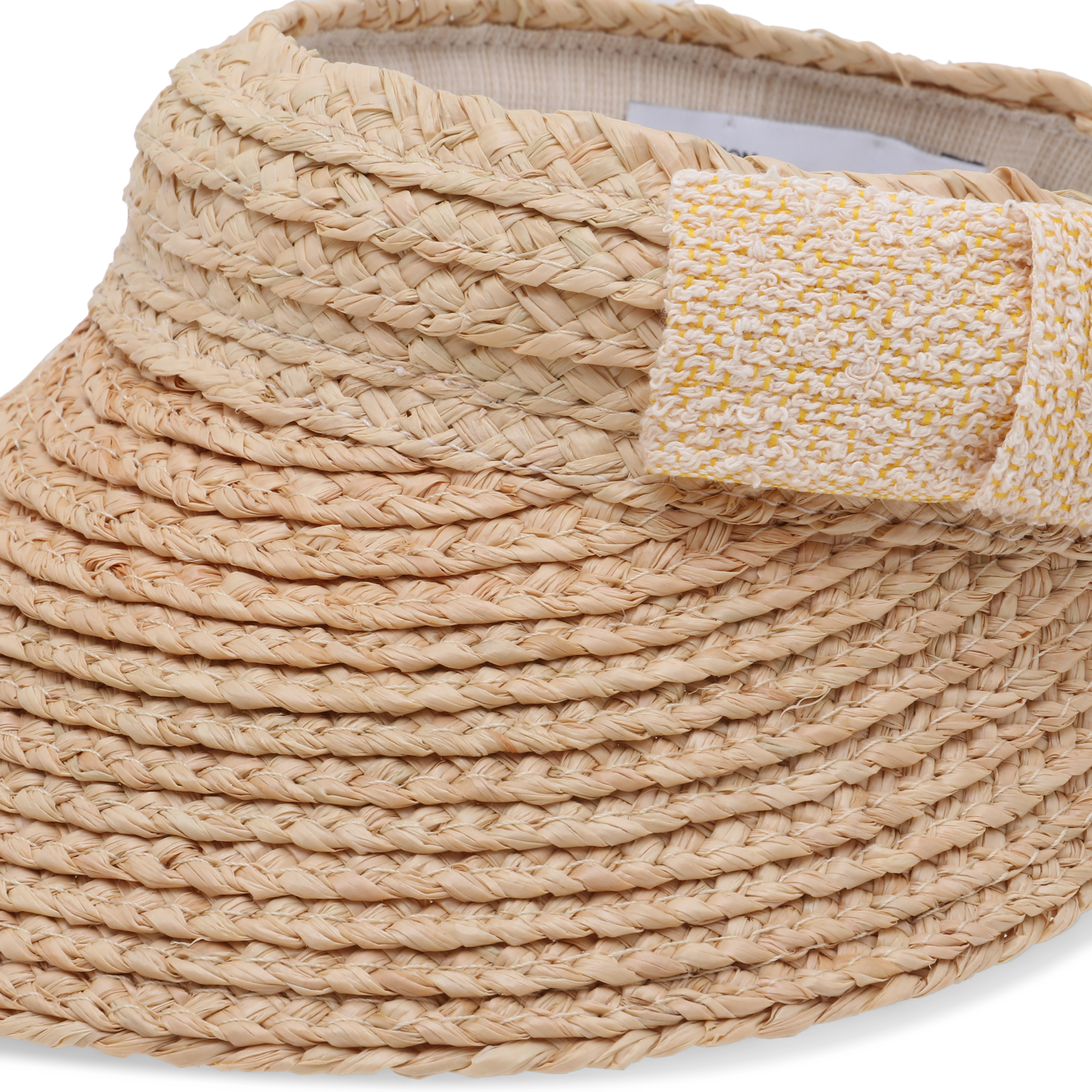 

Helena raffia visor, Beige