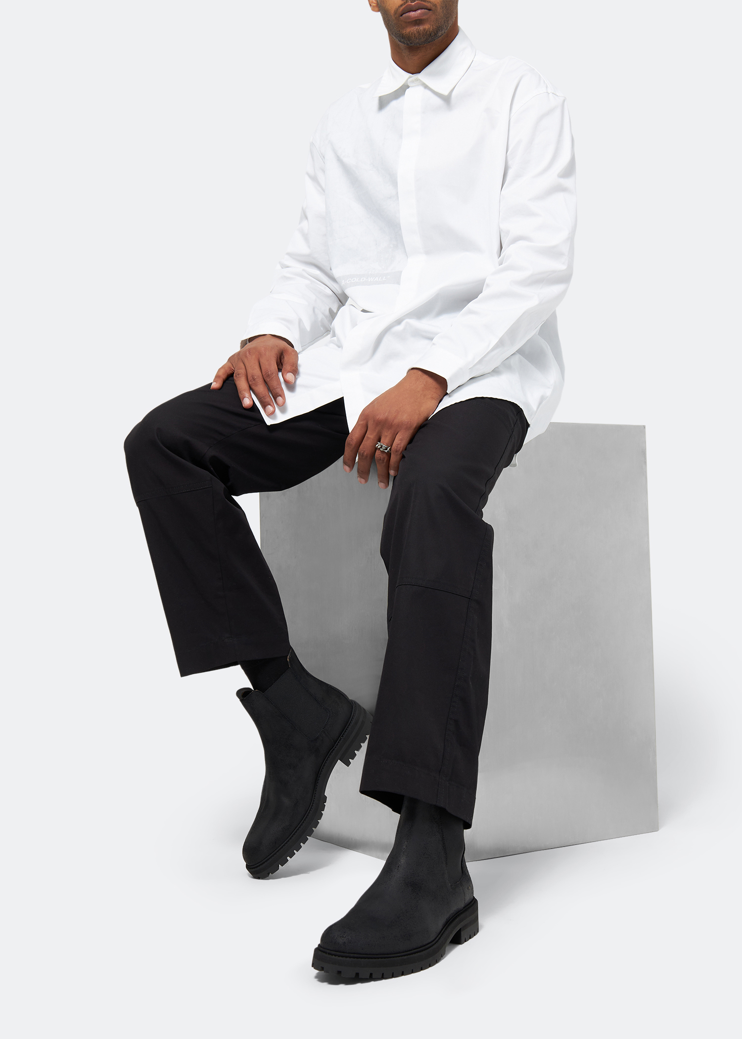 

Suede Chelsea boots, Black