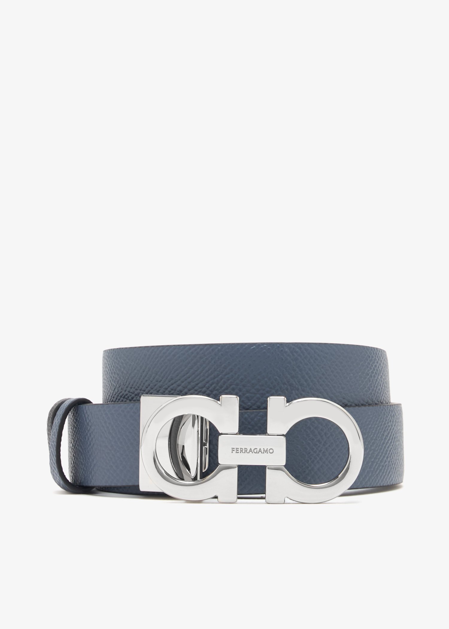 

Gancini reversible belt, Grey