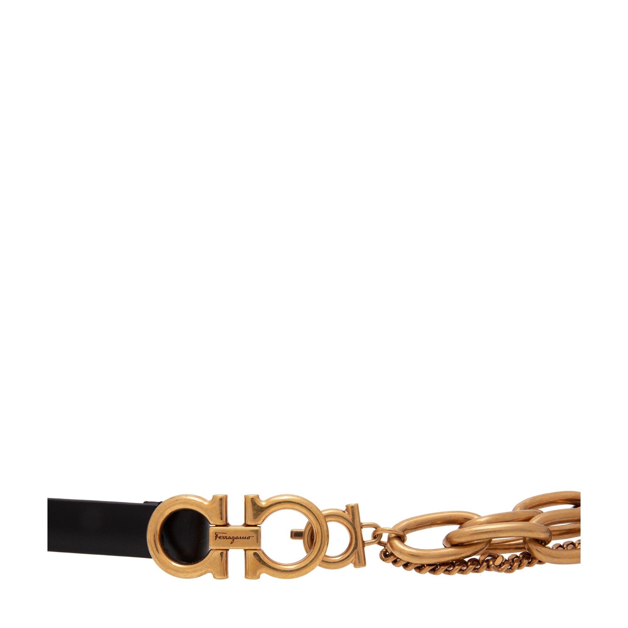 

Chain Gancini belt, Black