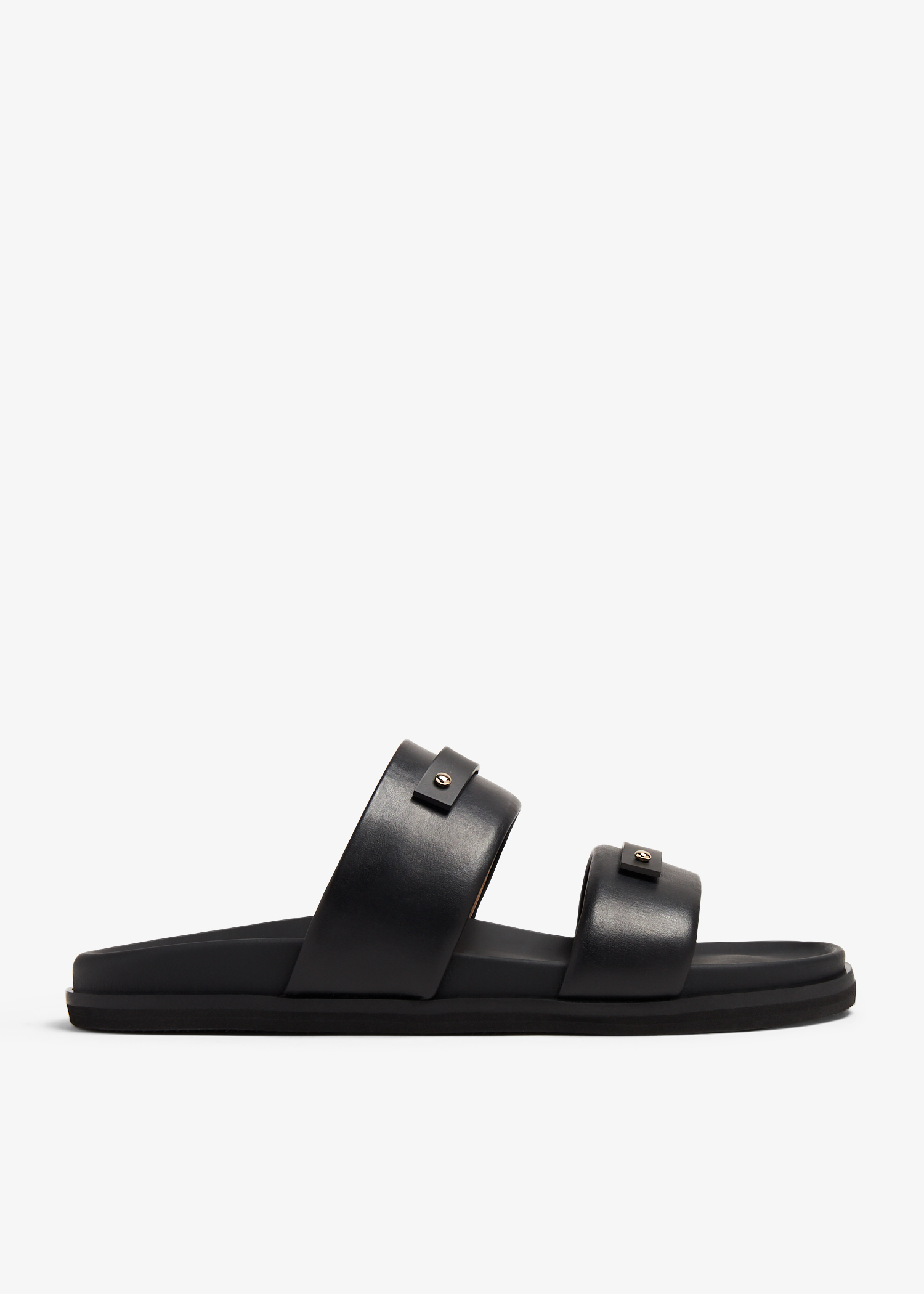 

Nous slide sandals, Black