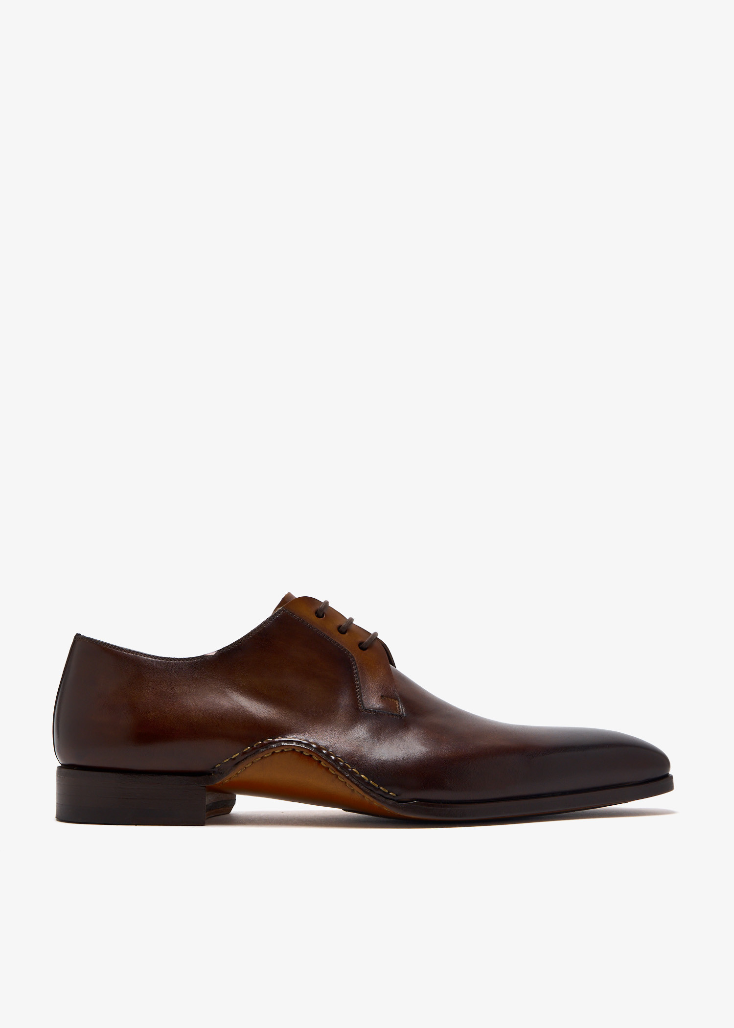 

Leather Derby shoes, Brown