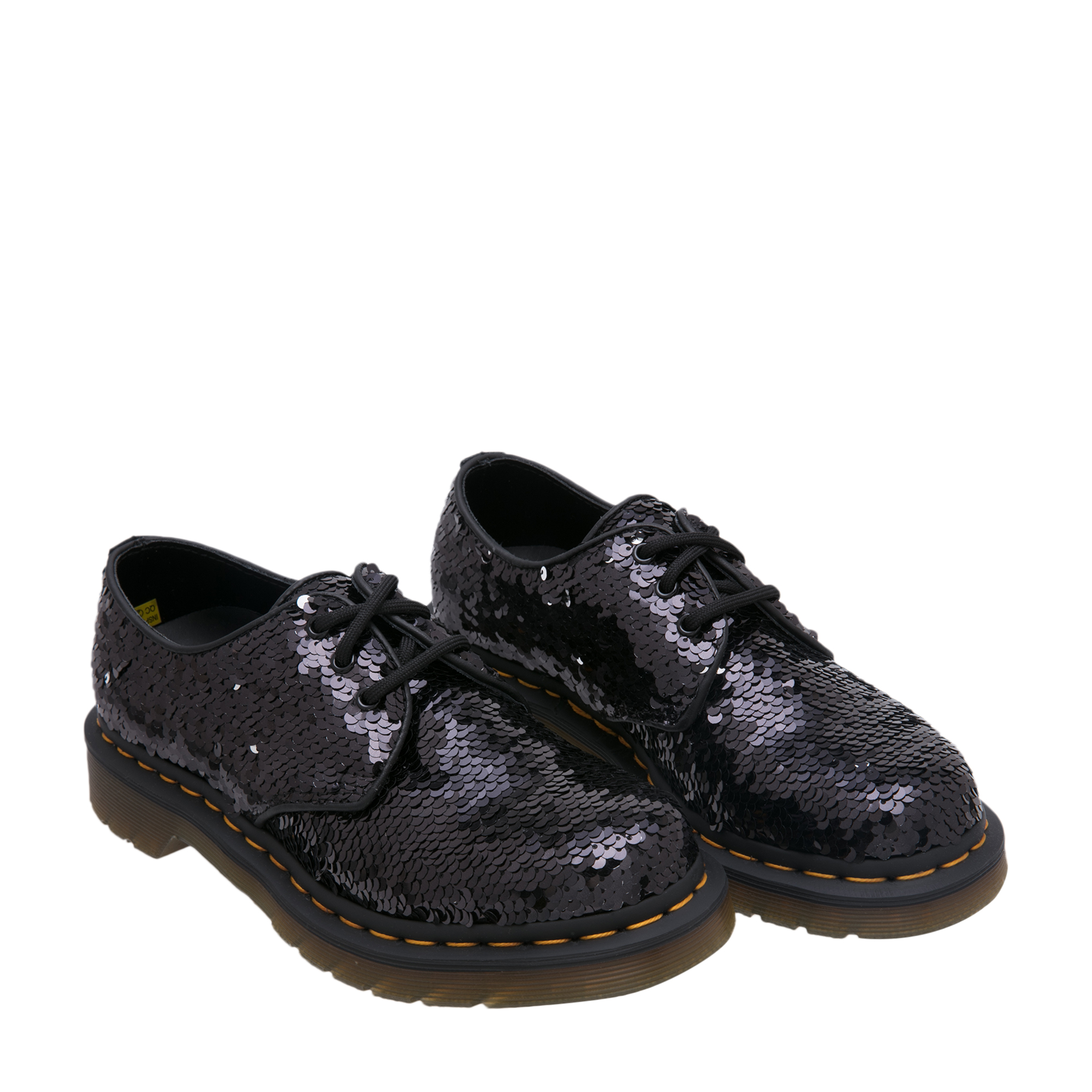 

1461 sequin oxford boots, Black