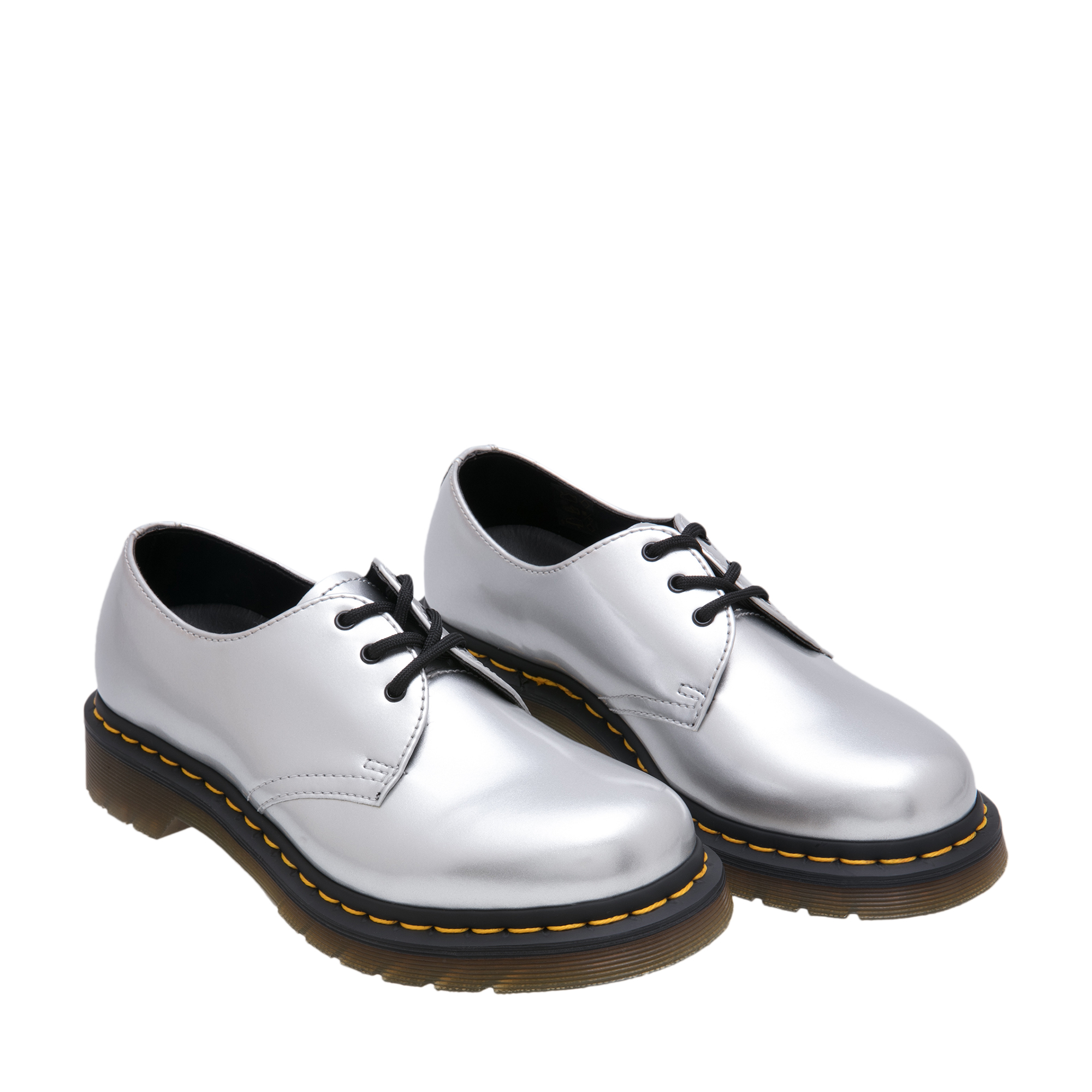 

1461 metallic oxford boots, Silver