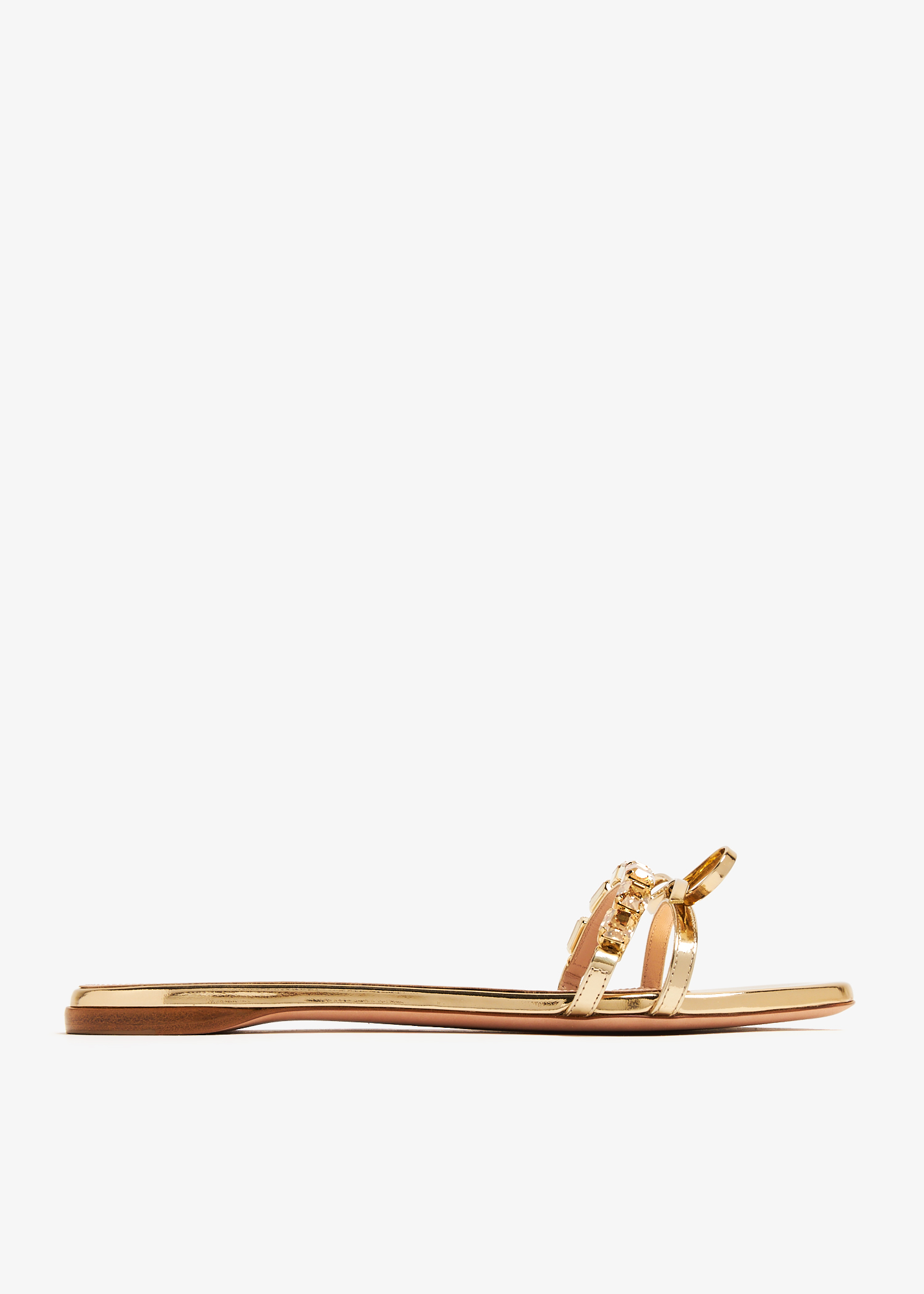 

Bow sandals, Gold