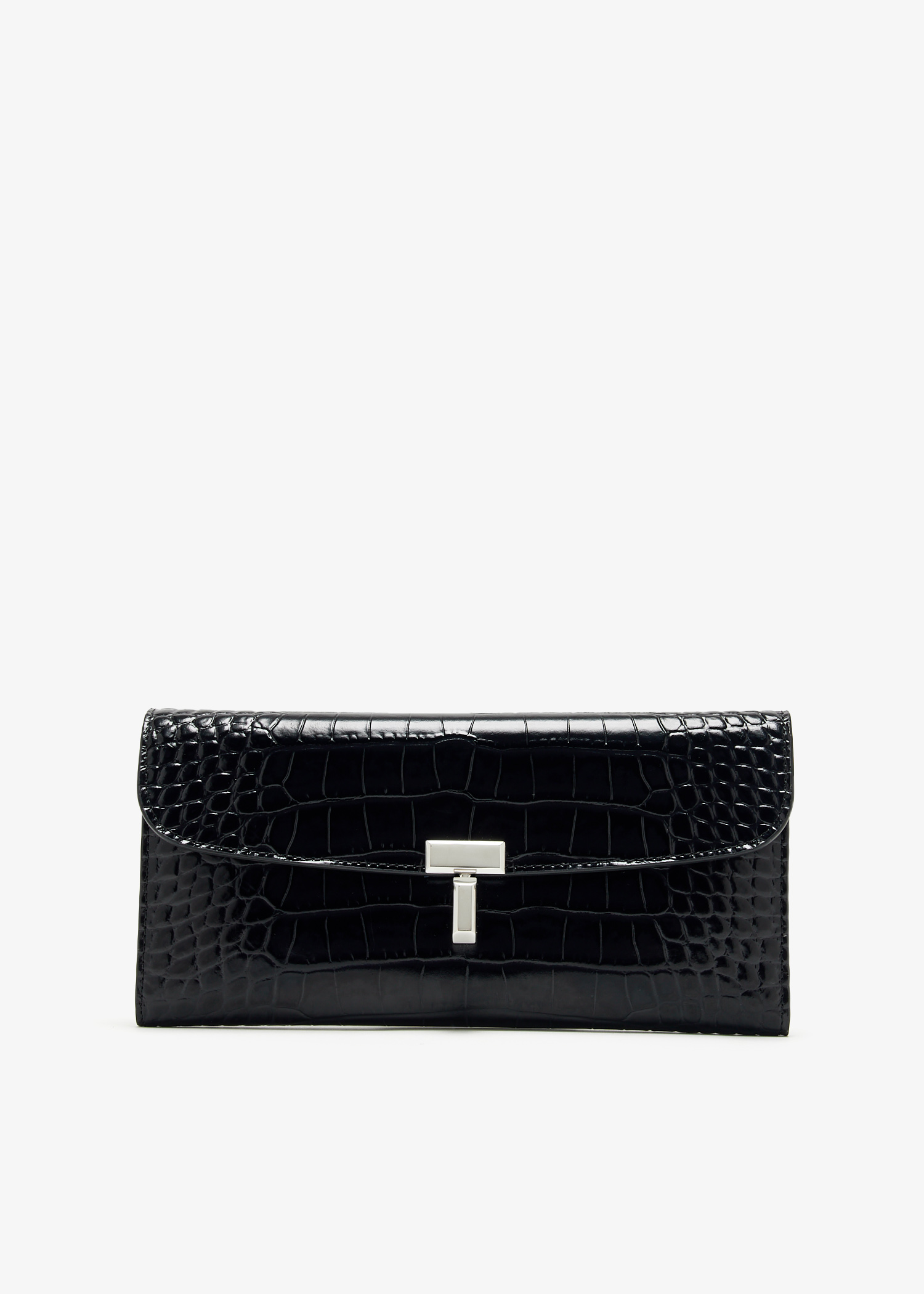 

T-Lock leather wallet, Black