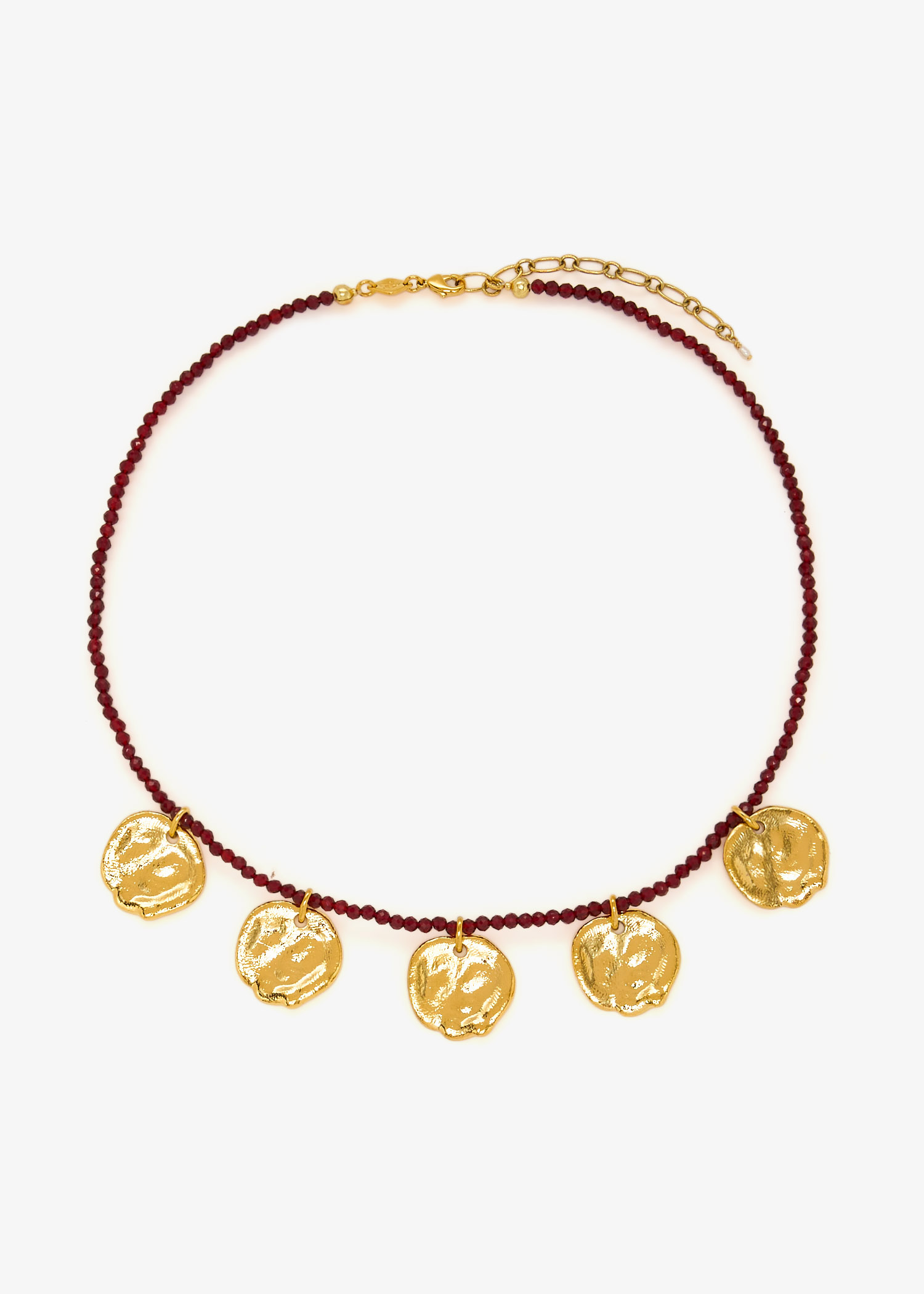 

Dream Catcher necklace, Burgundy