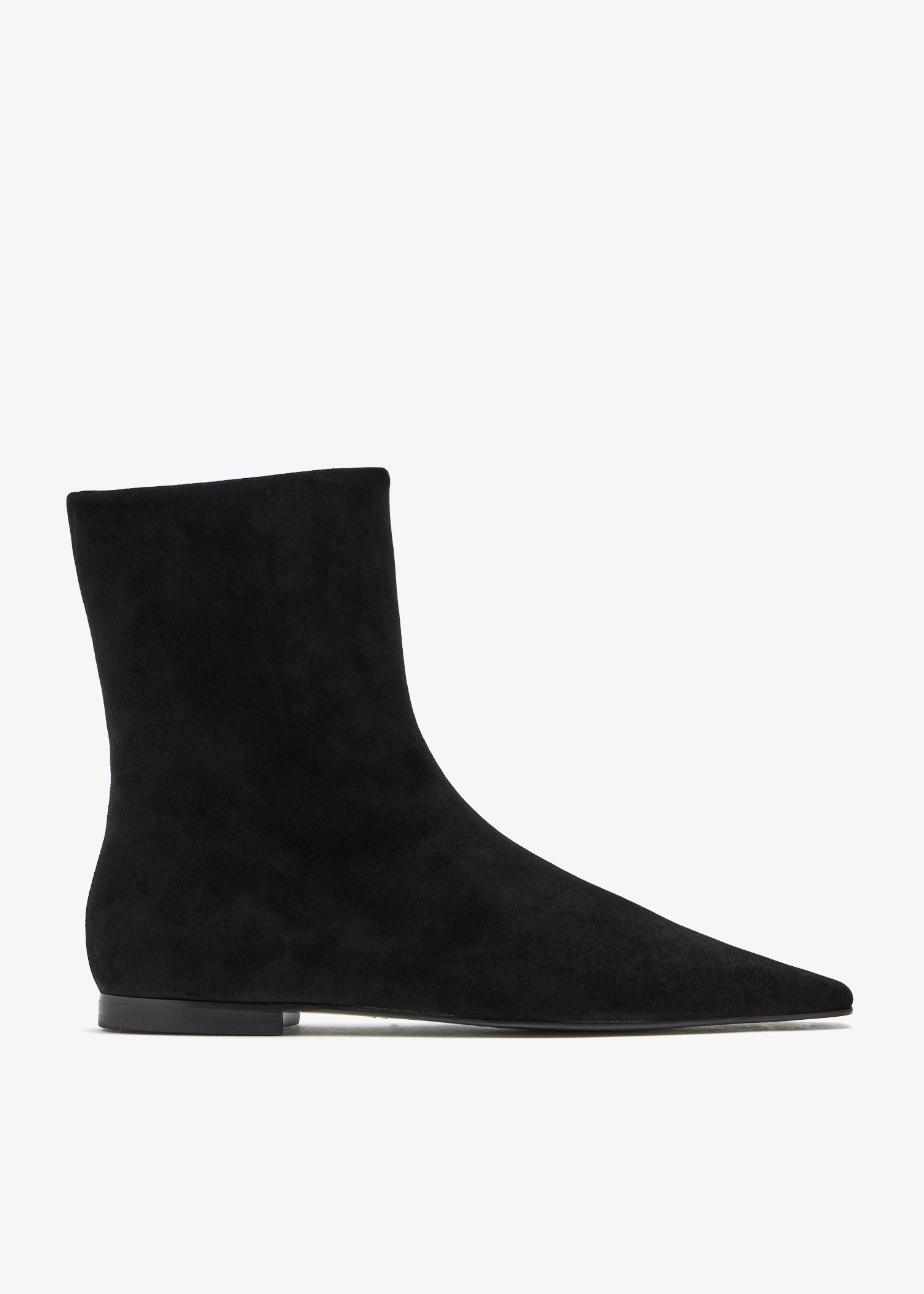 

Suede Chelsea booties, Black