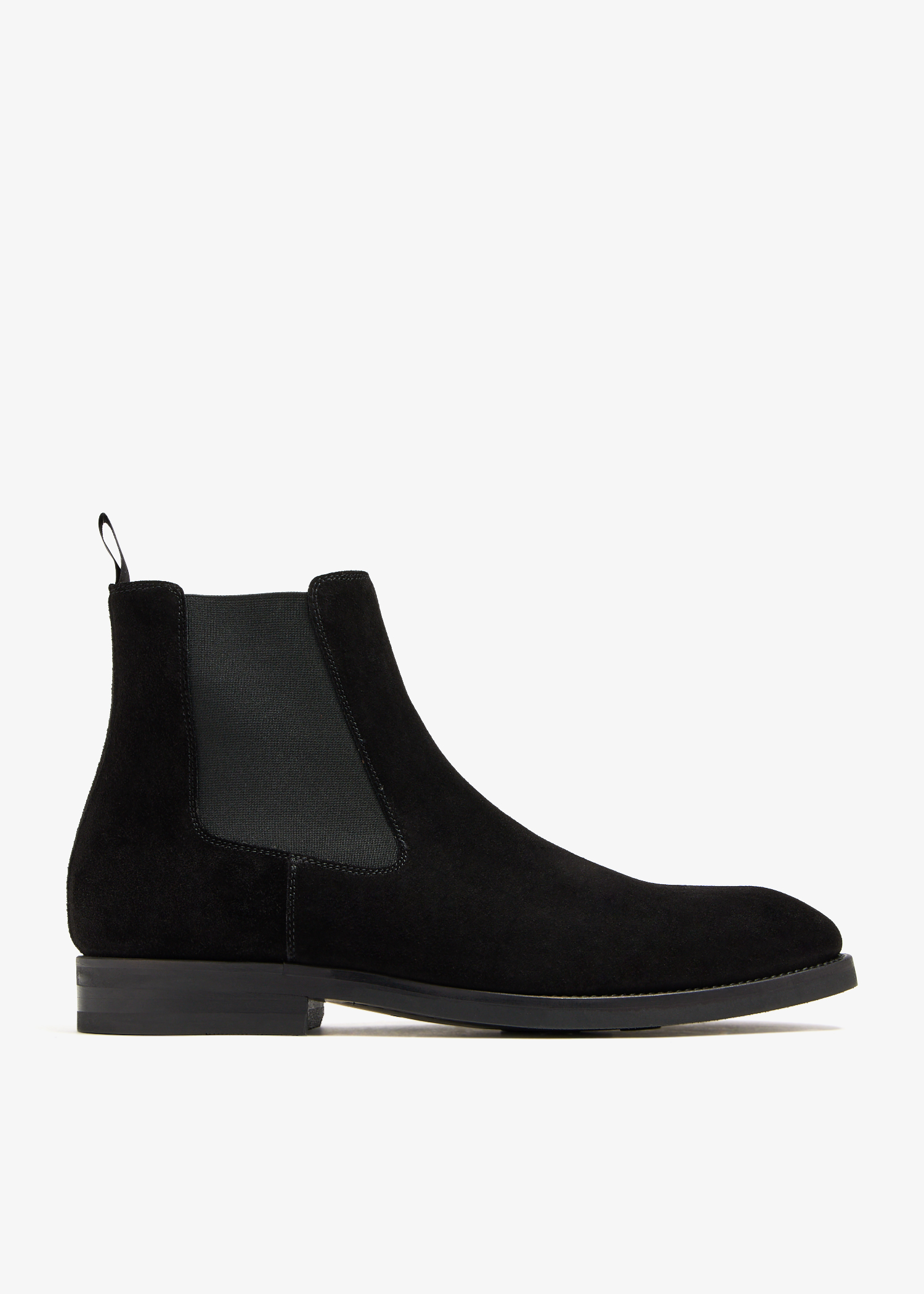 

Chelsea suede leather boots, Black