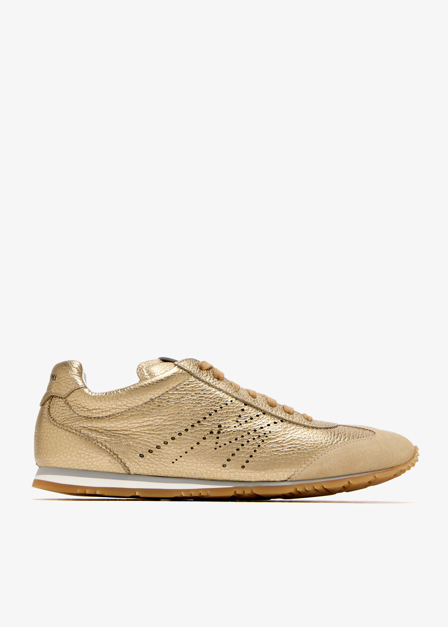 

Metallic sneakers, Gold