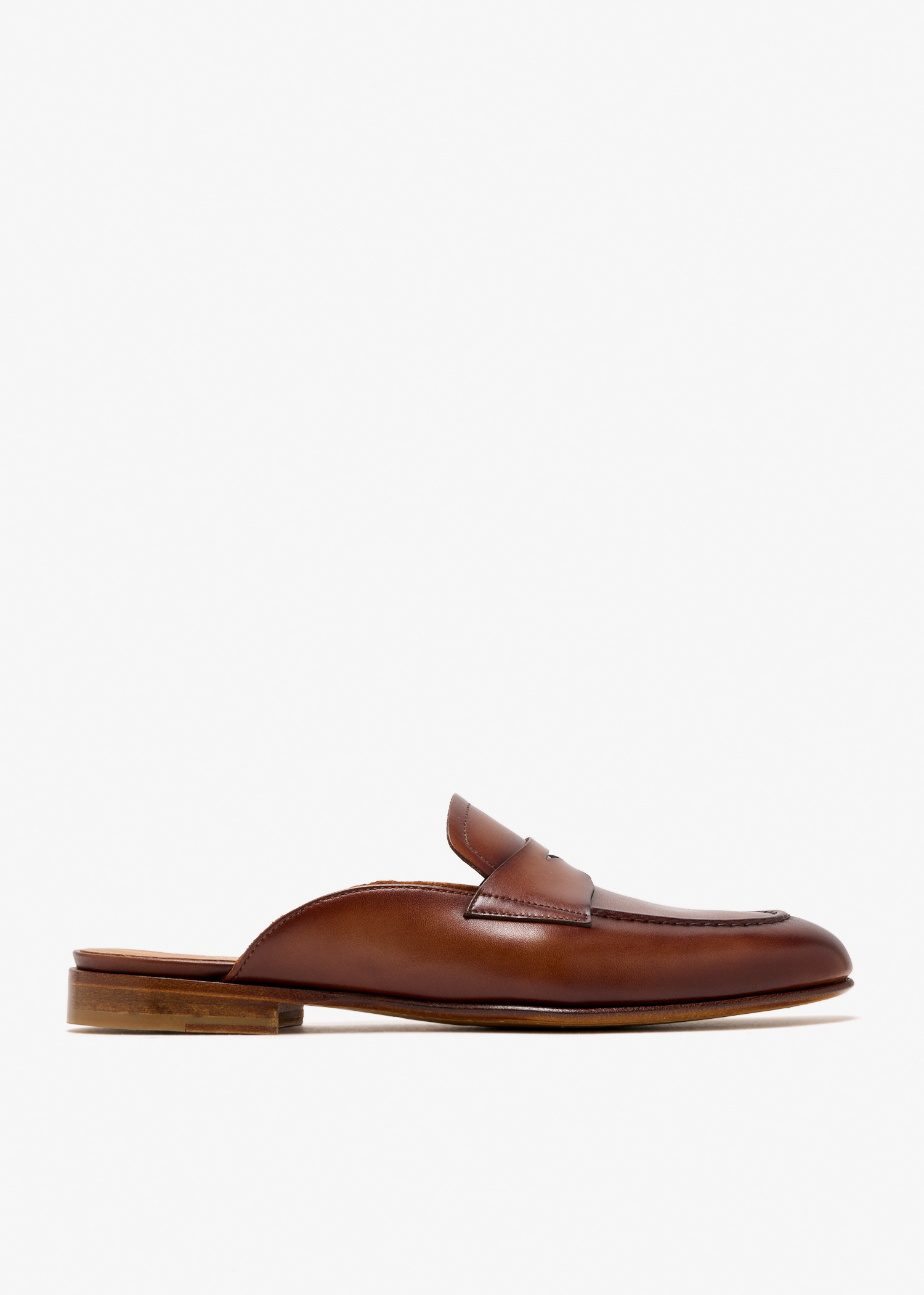 

Leather slippers, Brown