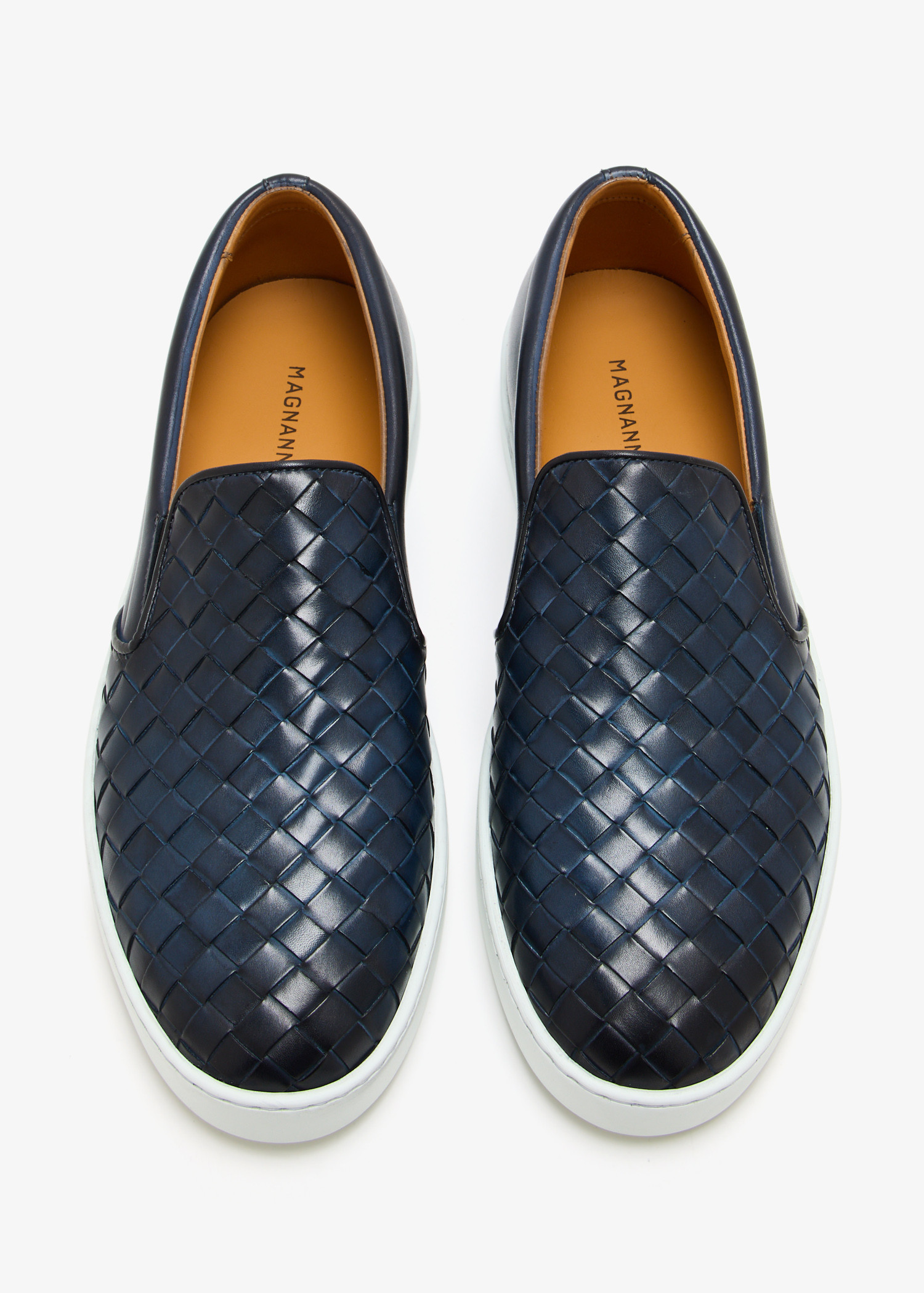 

Woven slip-on sneakers, Blue