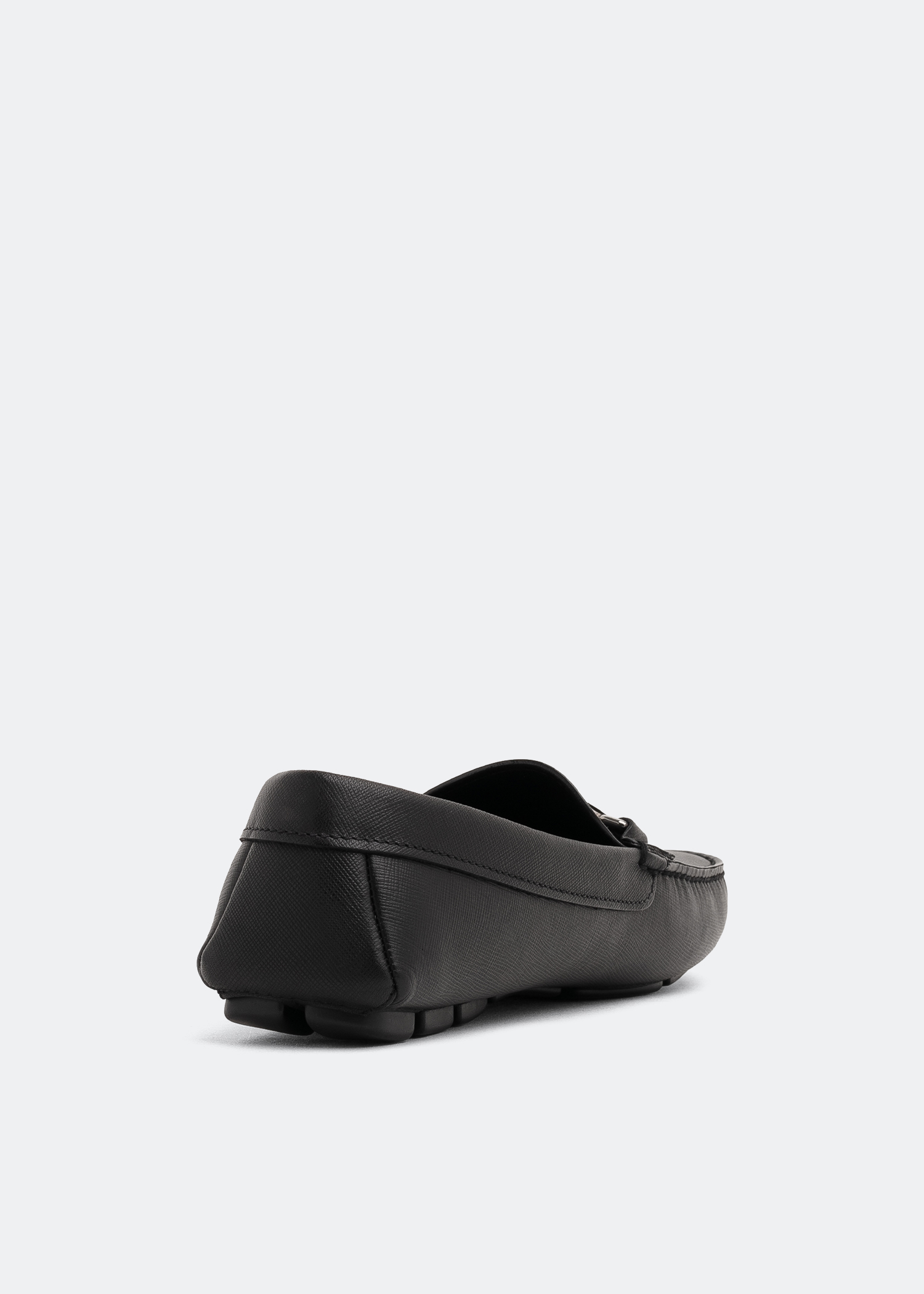 

Saffiano leather loafers, Black