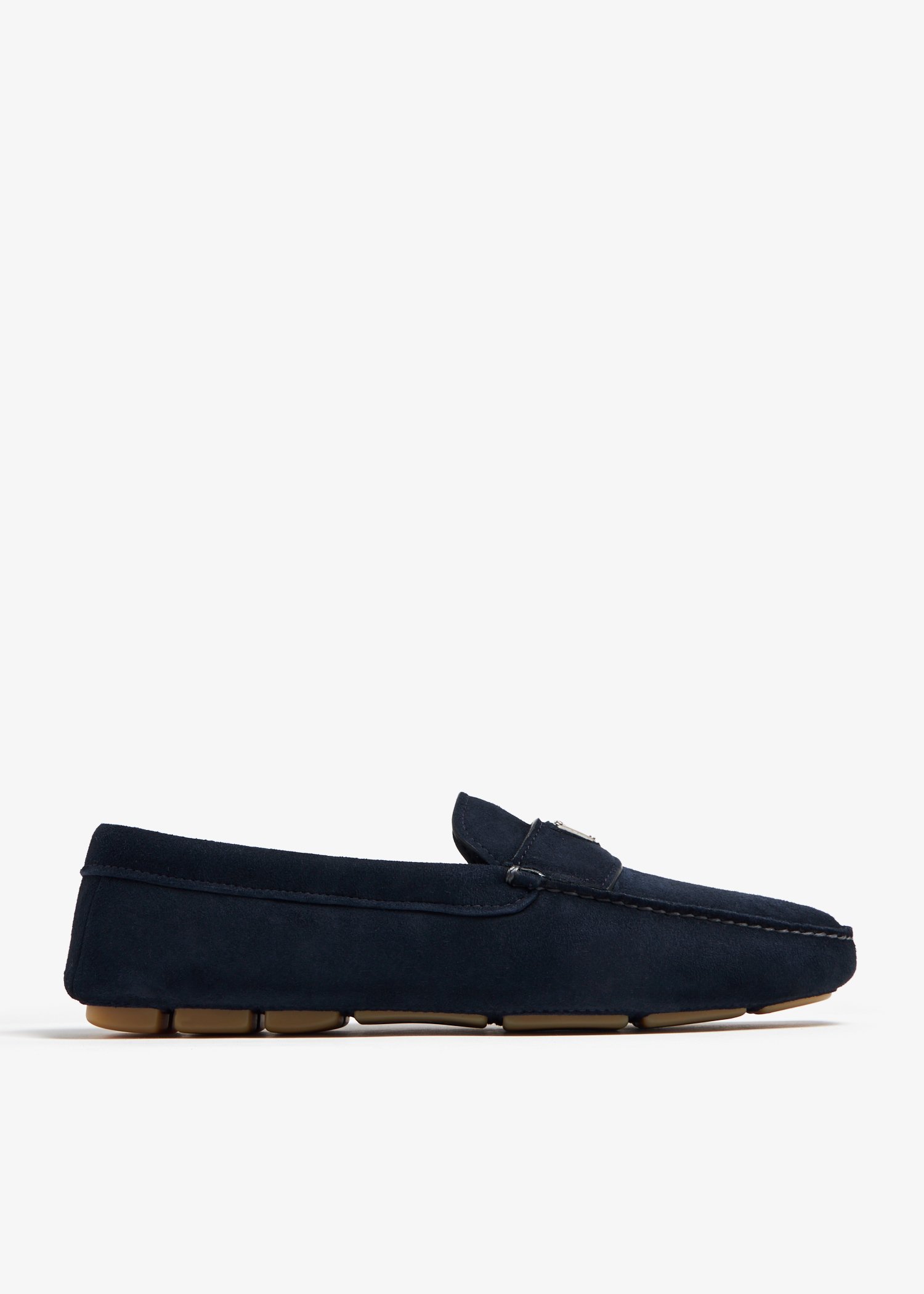 

Suede driving loafers, Blue