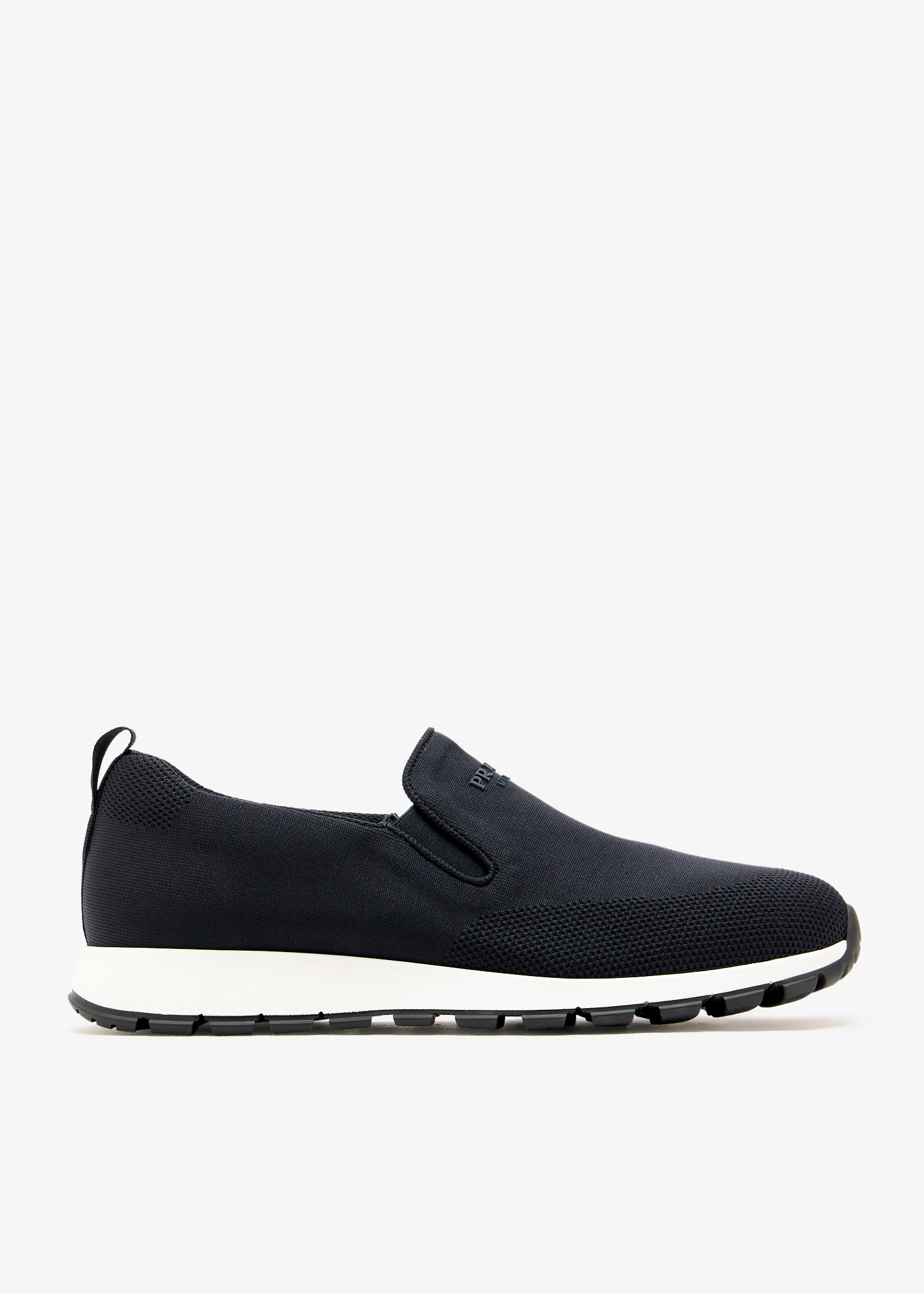

Stretch knit slip-on sneakers, Black
