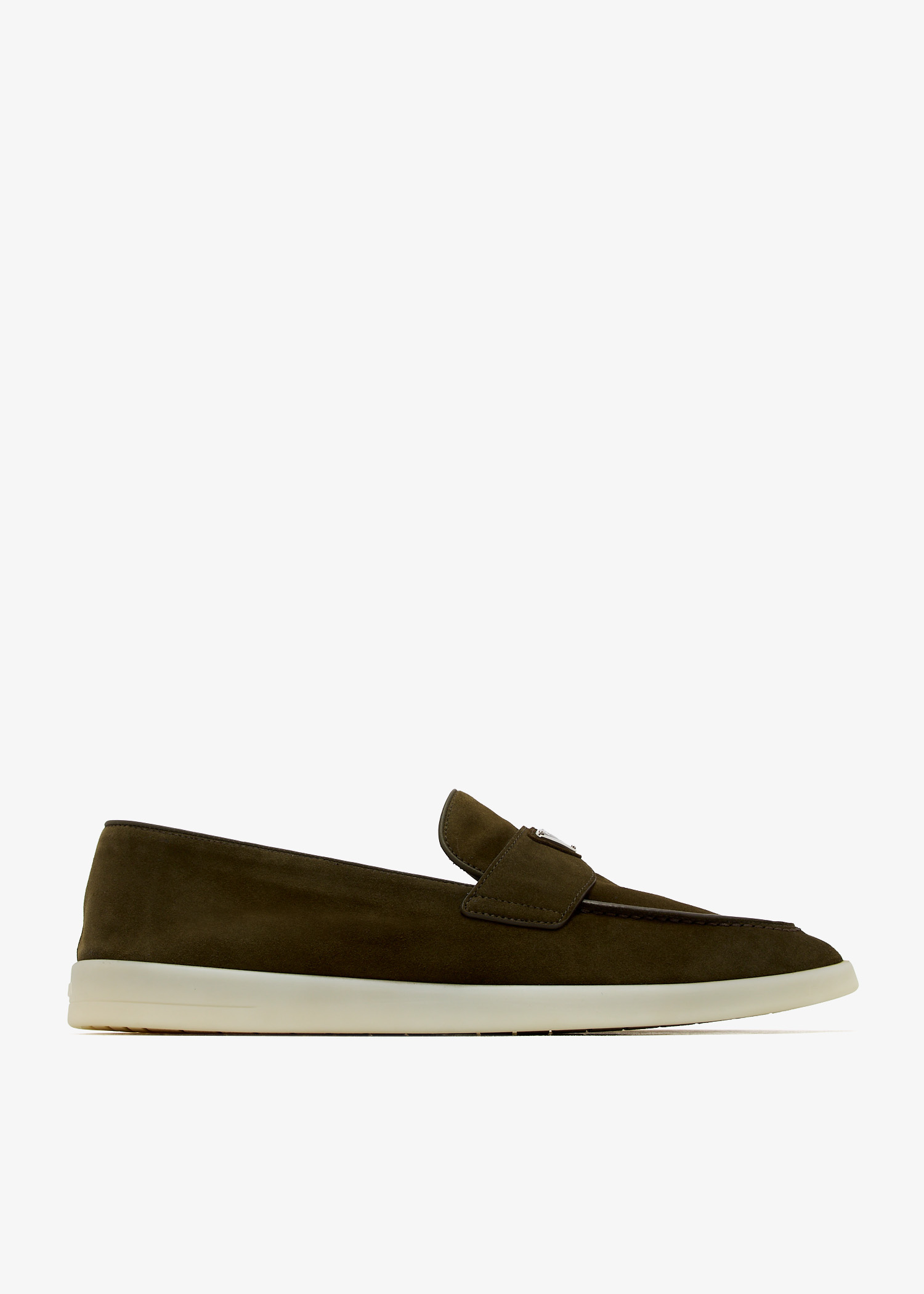 

Suede loafers, Green