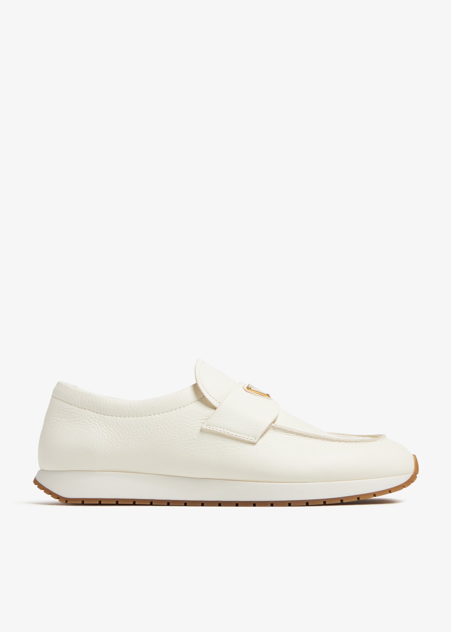 

Leather loafers, White