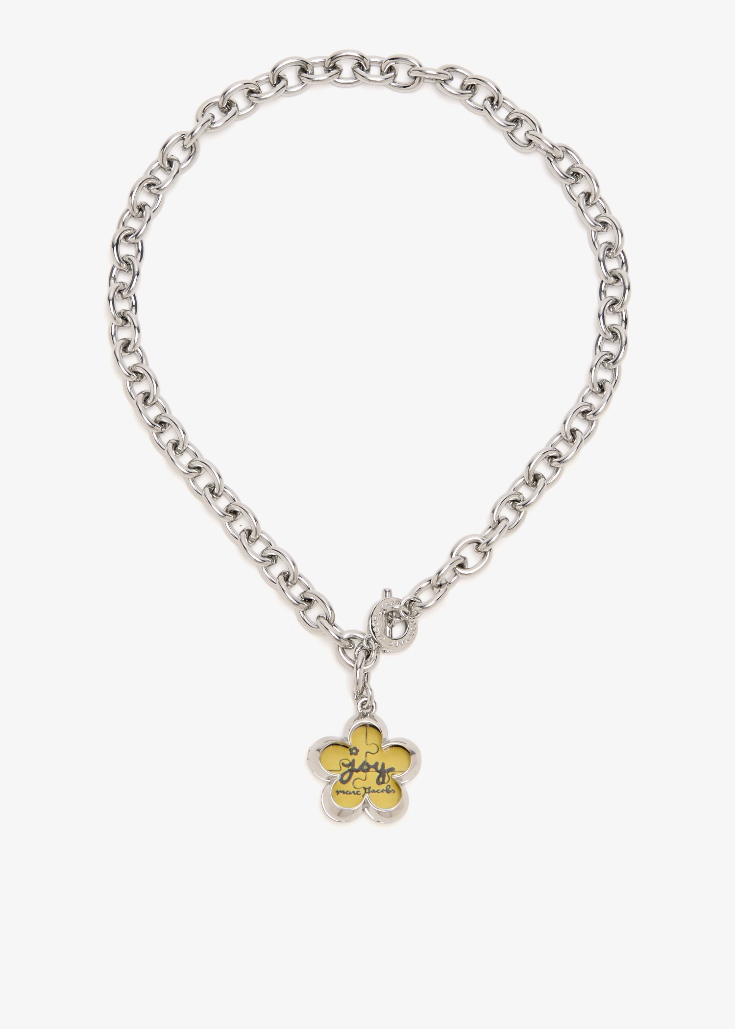 

Daisy puzzle necklace, Multicolored