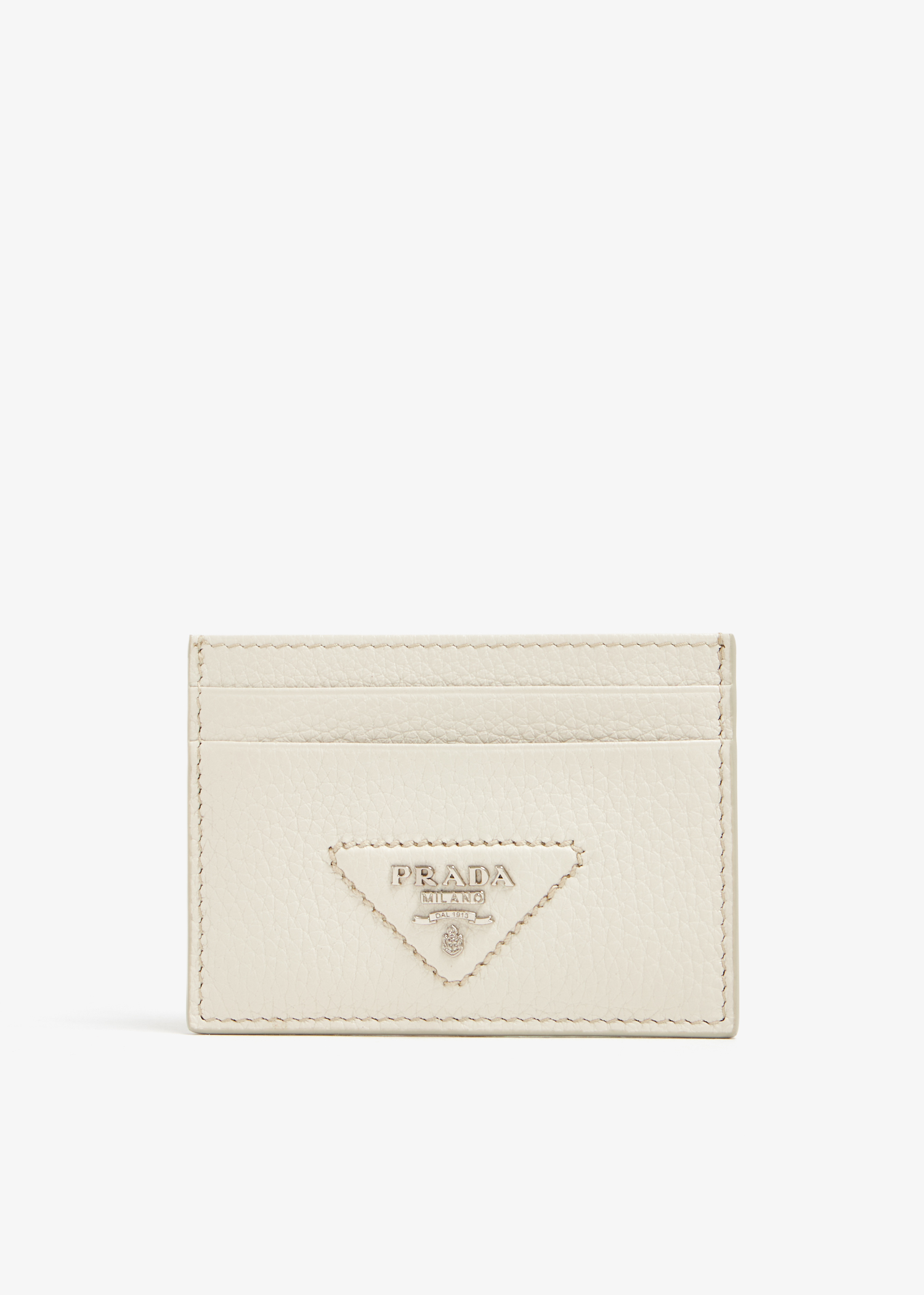 

Leather card holder, White