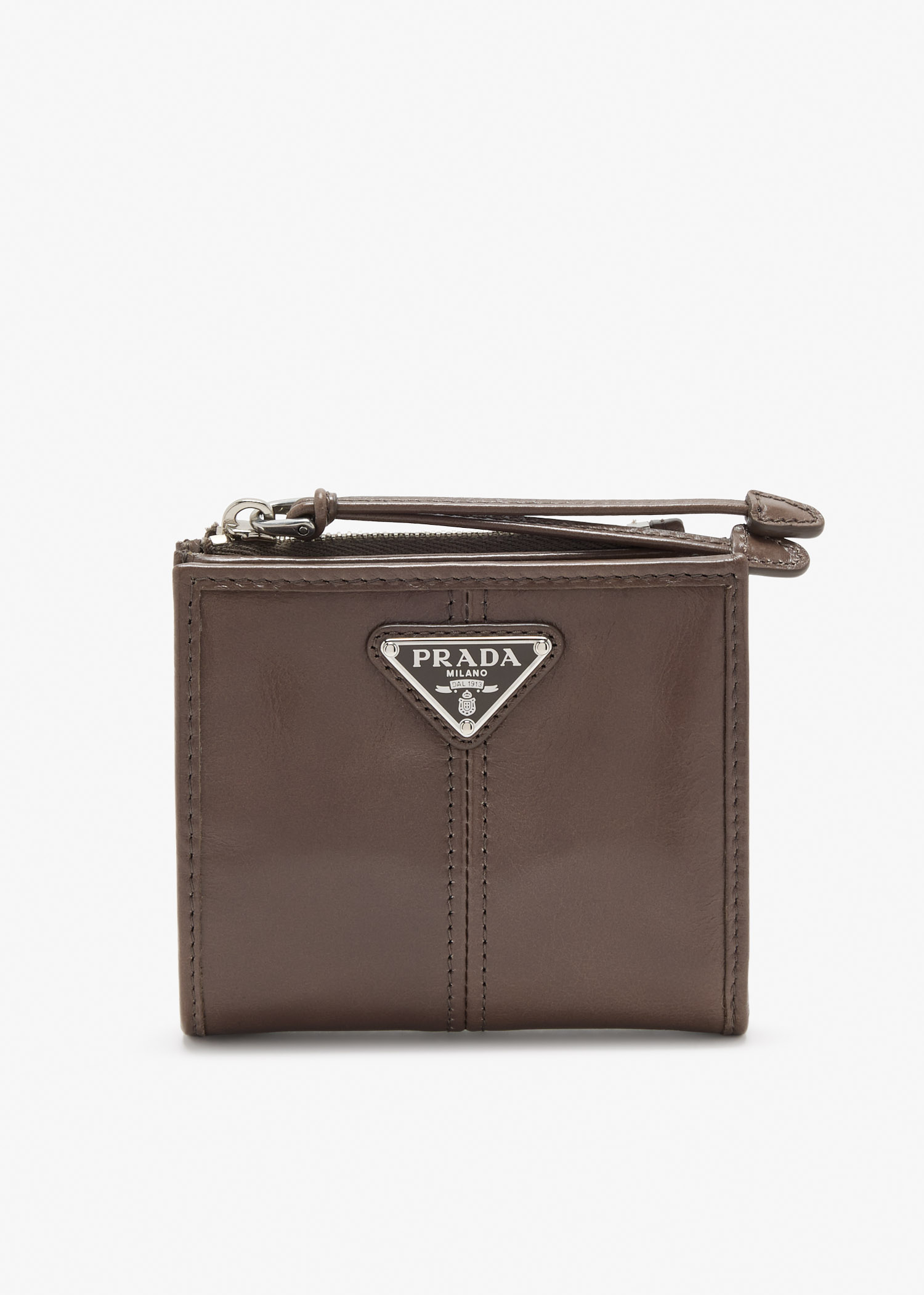 

Small leather wallet, Taupe