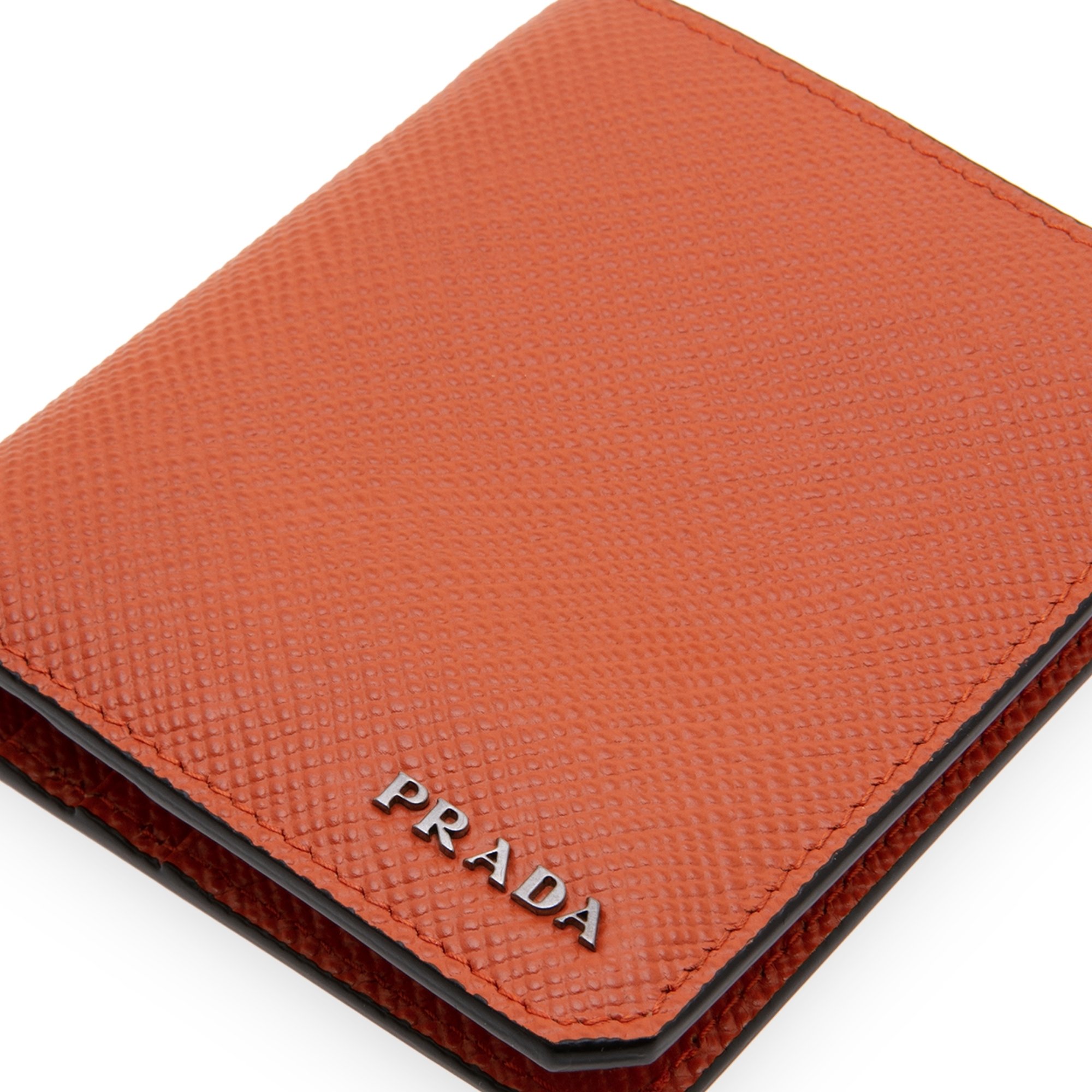 

Saffiano bi-fold wallet, Orange