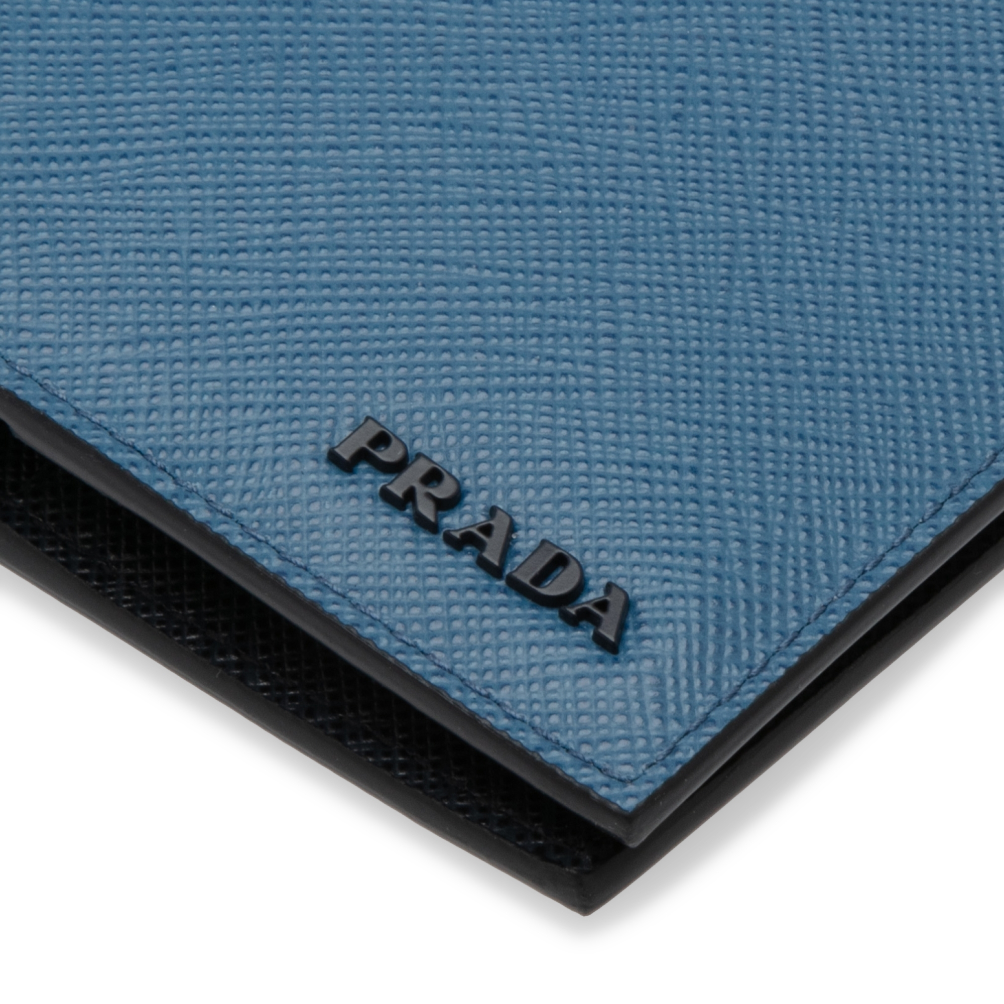 

Saffiano bi-fold wallet, Blue