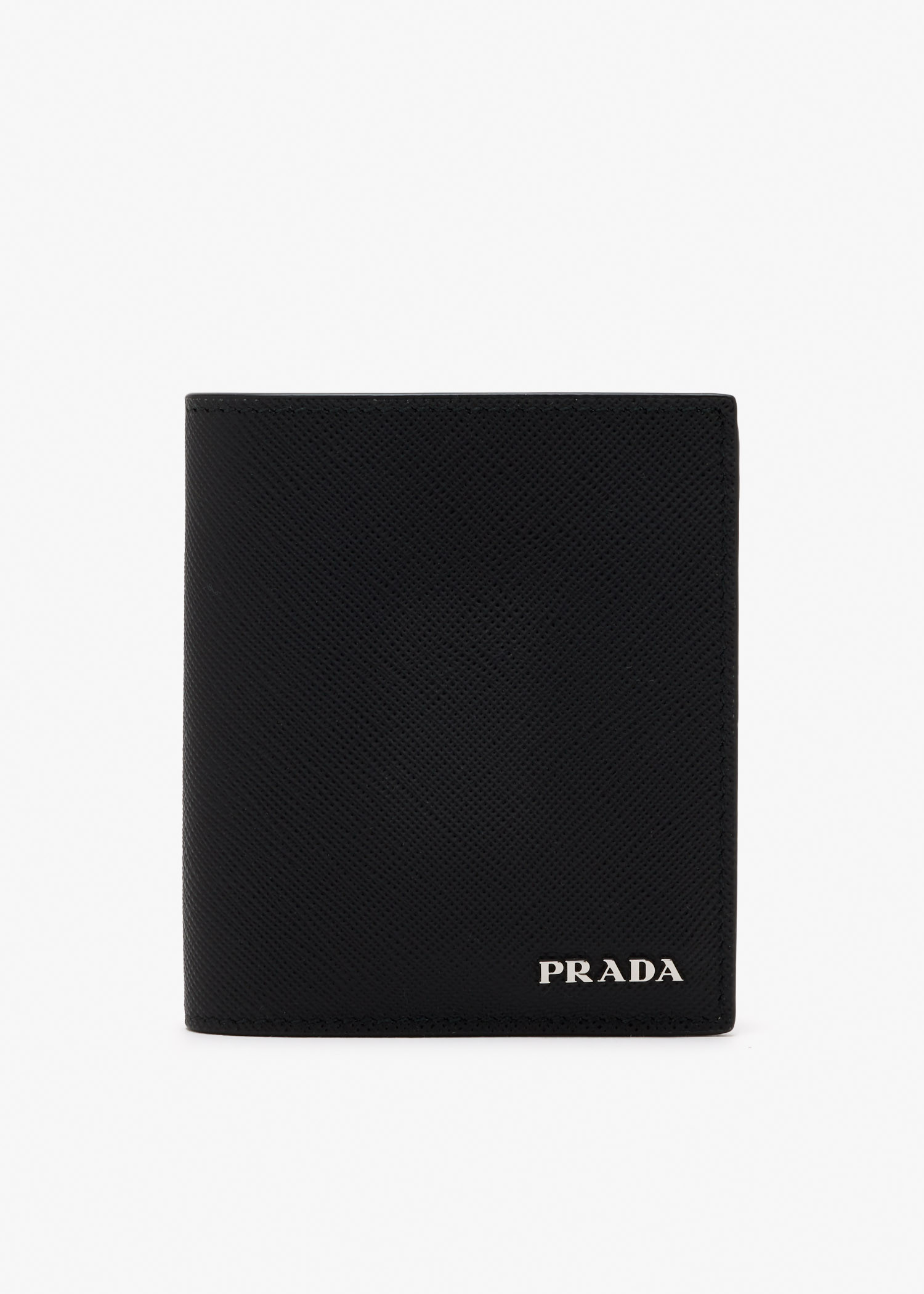 

Saffiano leather wallet, Black