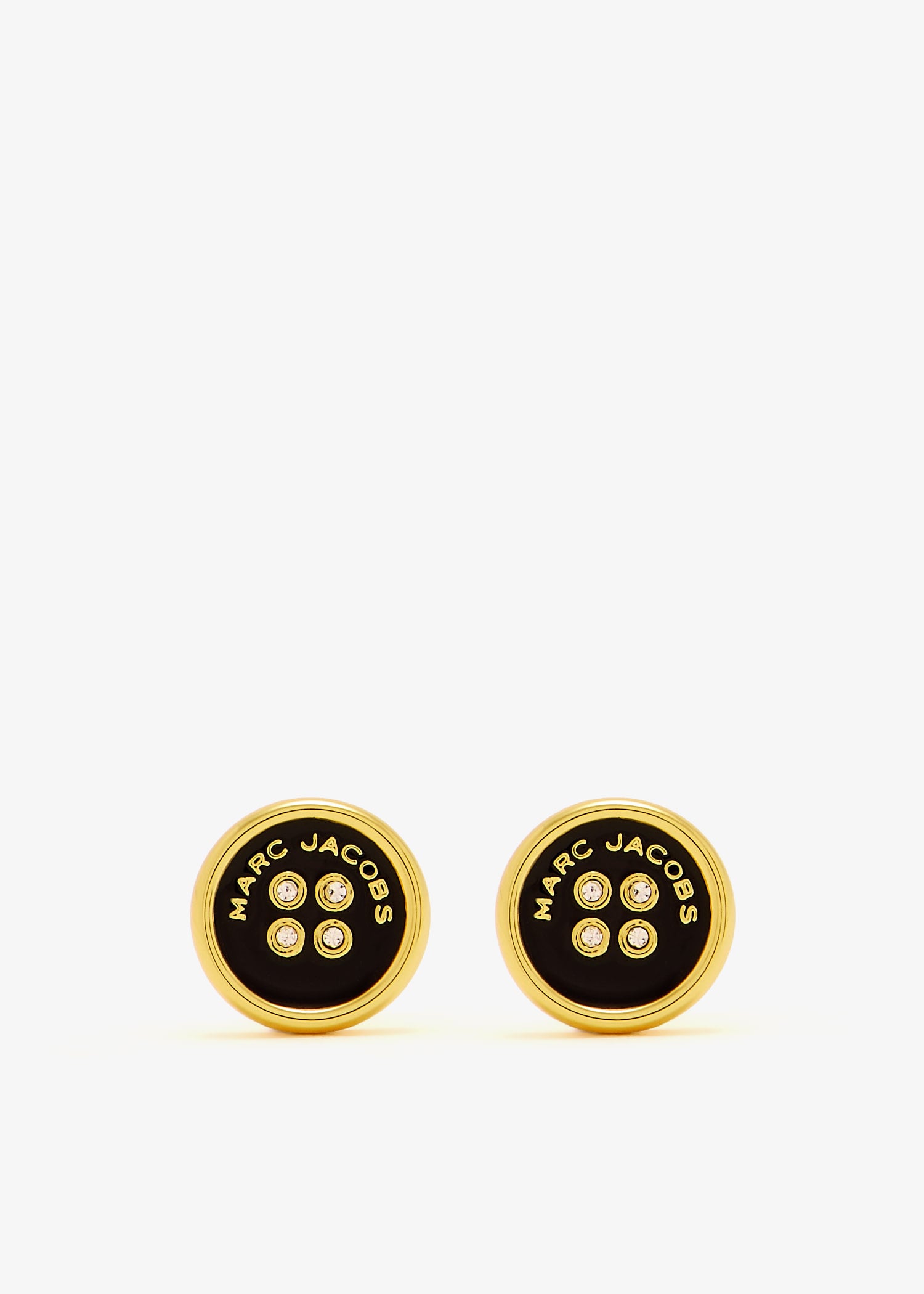 

The Button Stud earrings, Gold