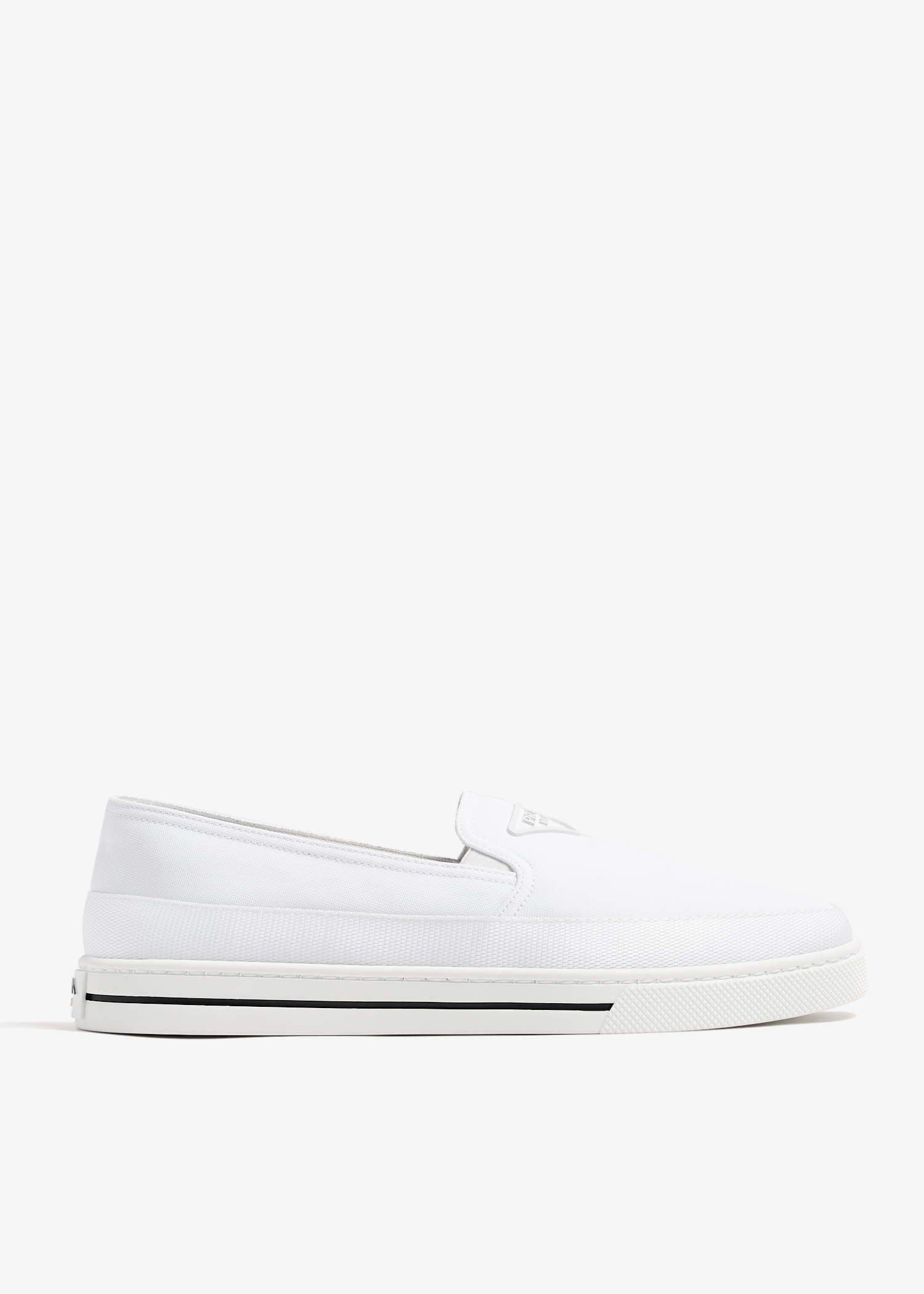 

Nylon slip-on sneakers, White