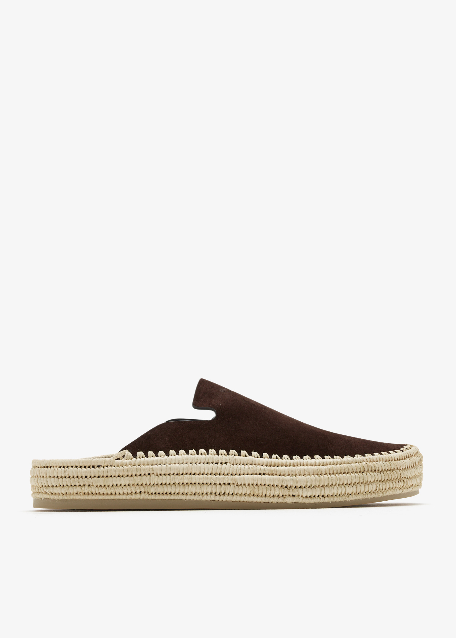 

Suede mules, Brown