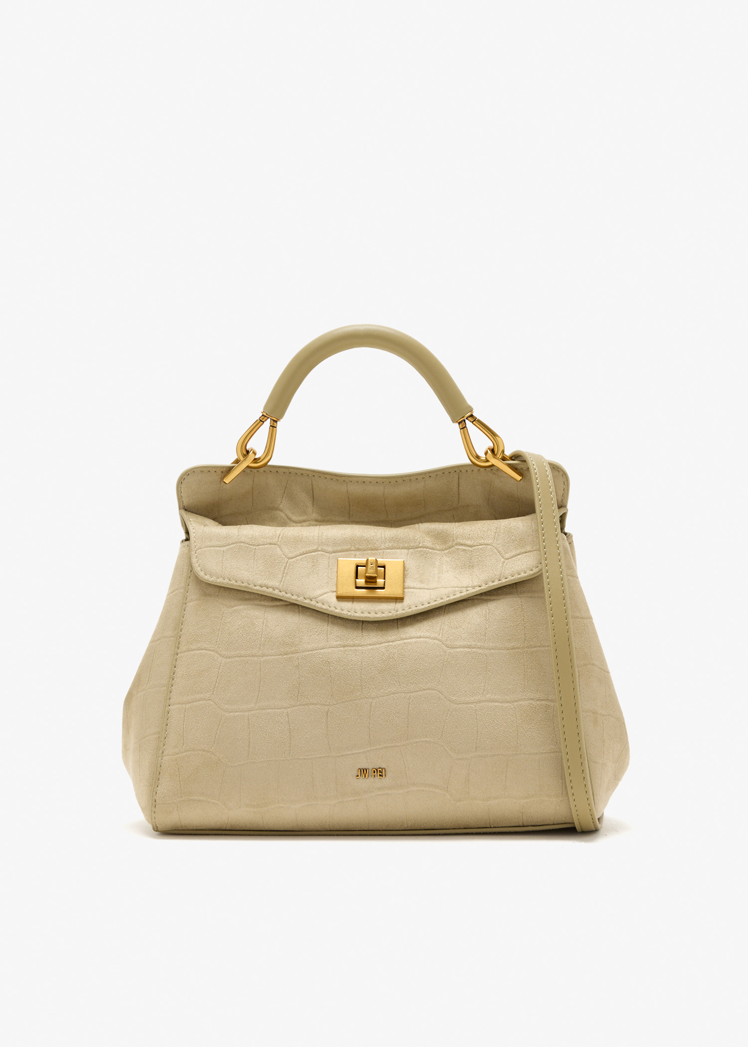 

Lucia top handle bag, Beige