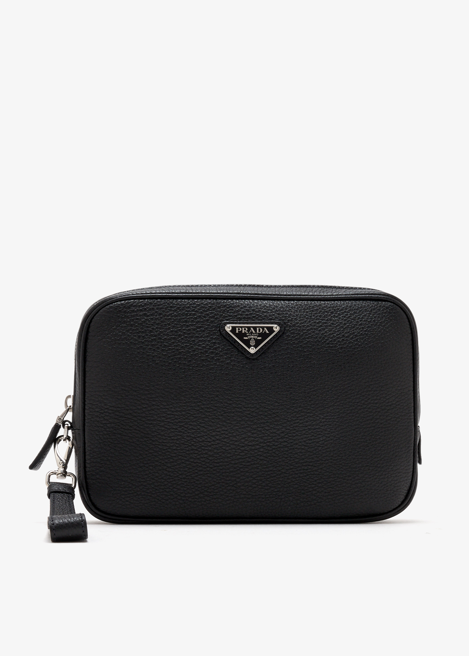 

Leather pouch, Black