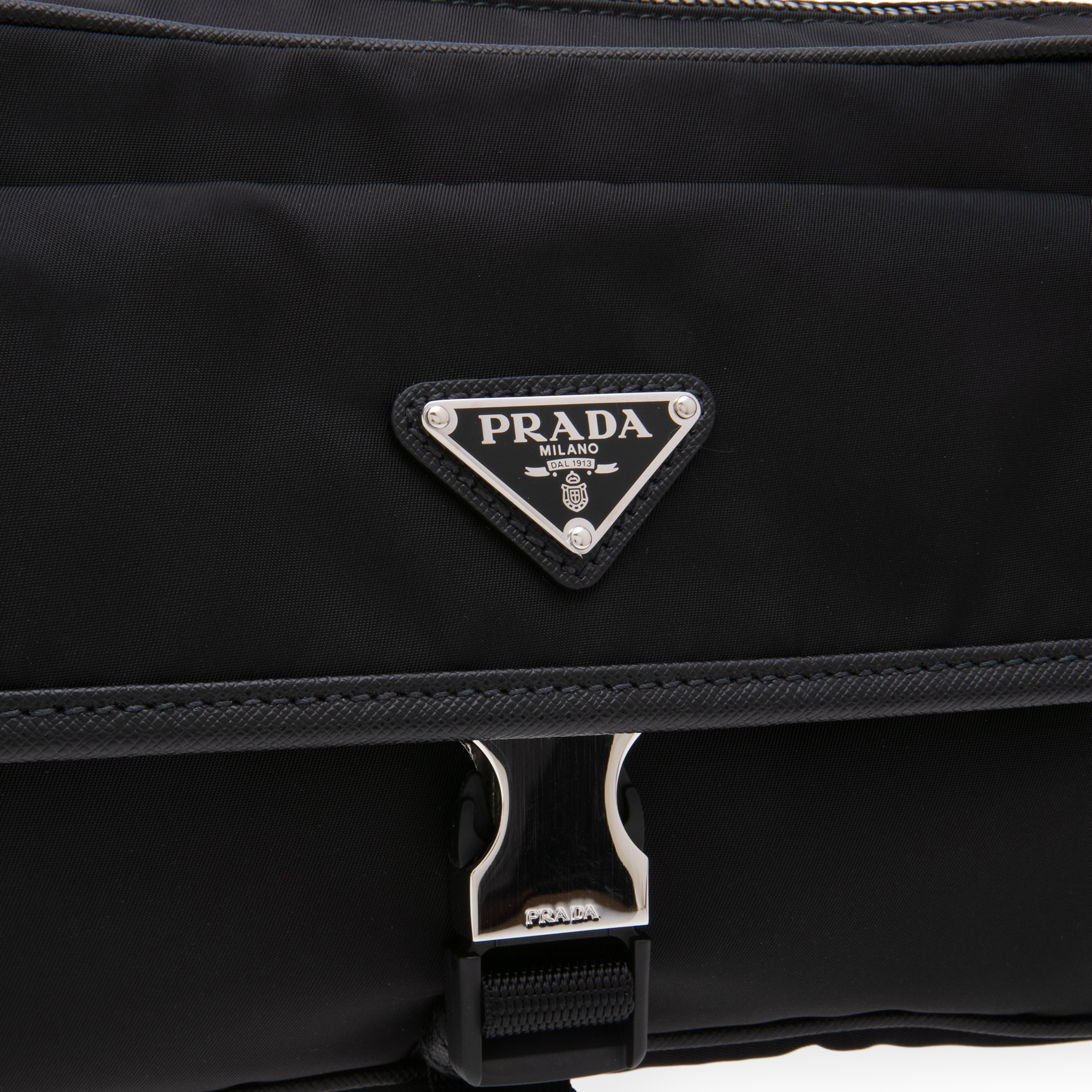

Logo plaque shoulder bag, Black