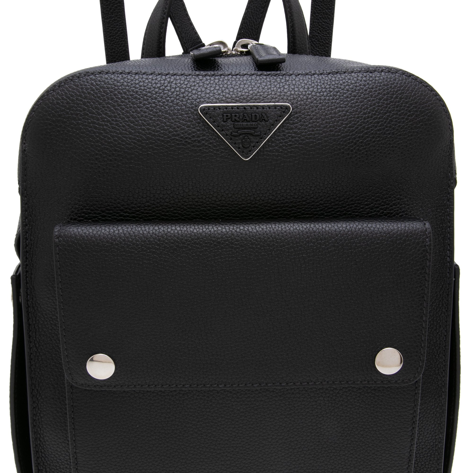 

Leather backpack, Black