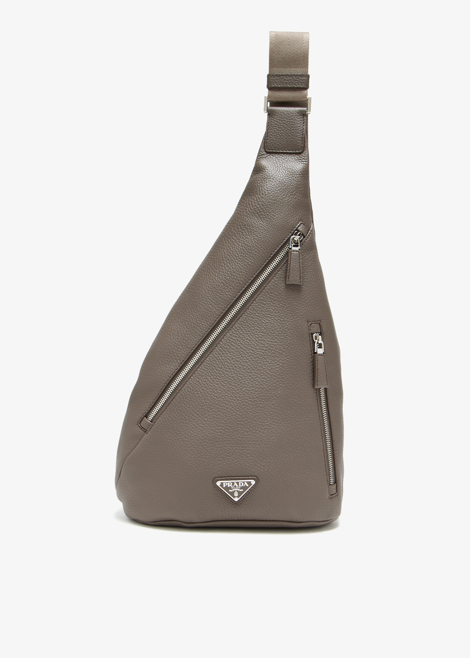 

Cross leather bag, Taupe