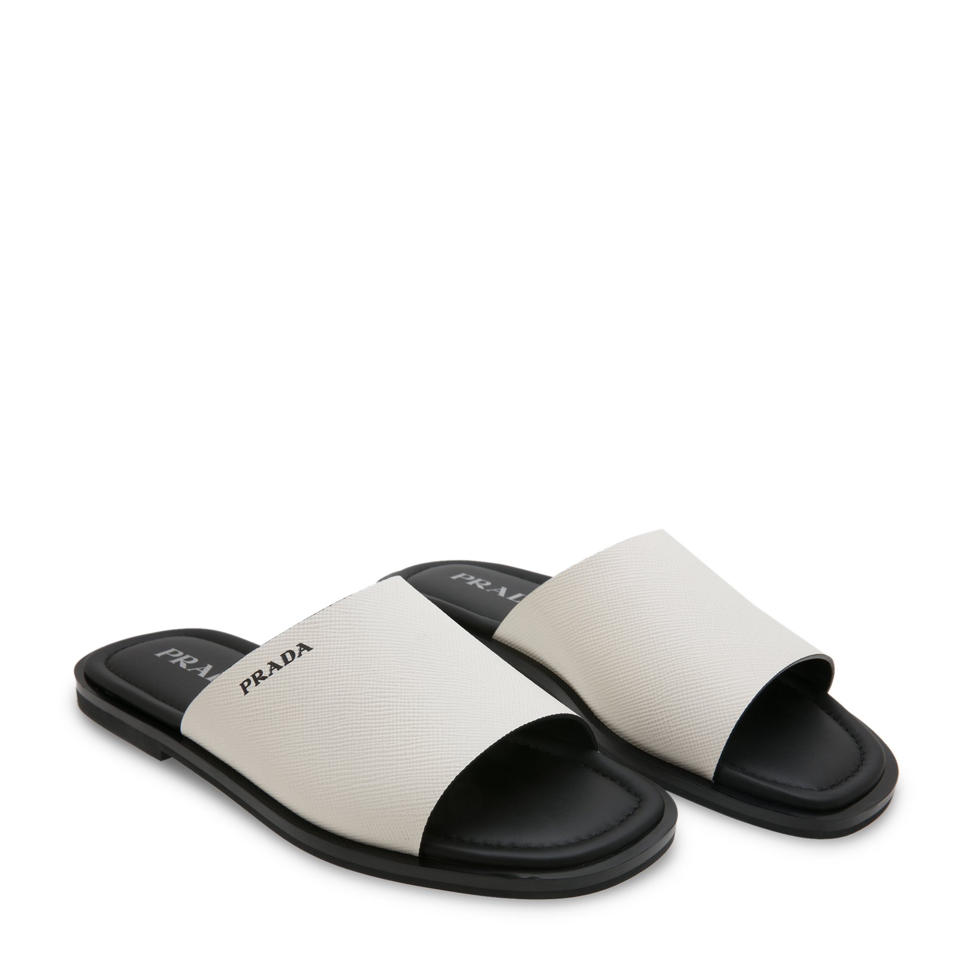 

Leather sandals, White